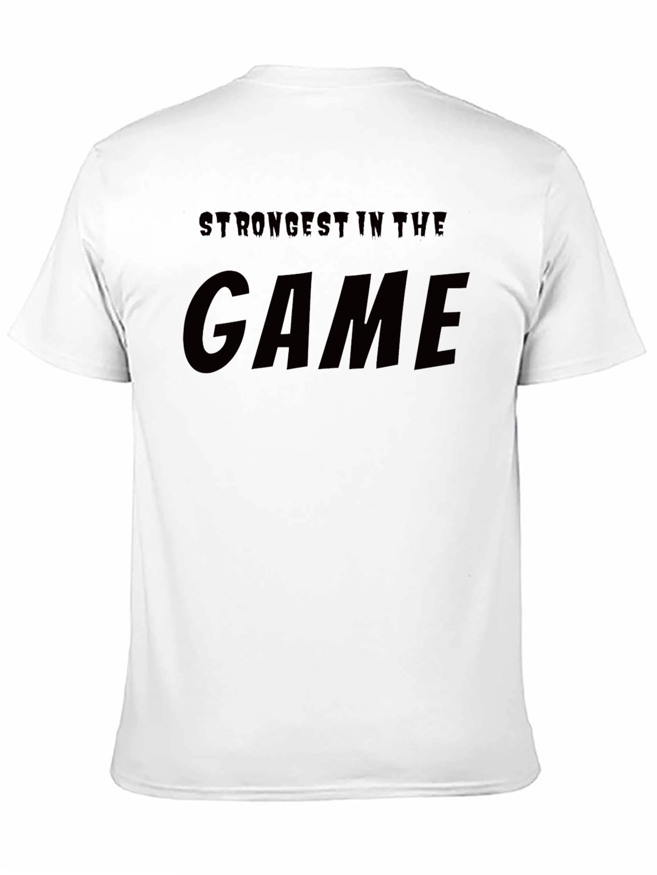 Black Strongest In The Game Black Graphic T-Shirt view 11