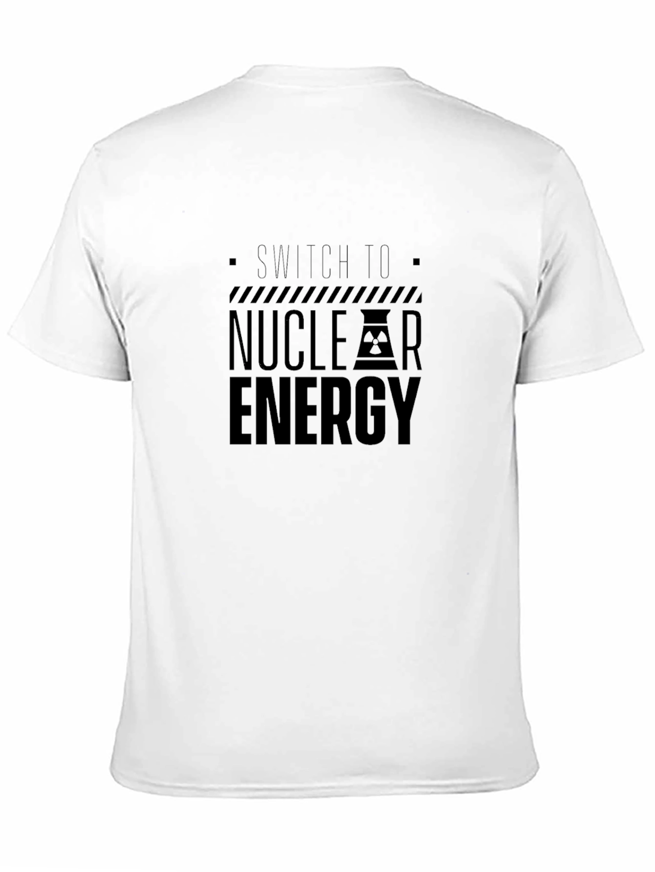 Black Switch To Nuclear Energy Black Graphic T-Shirt view 11