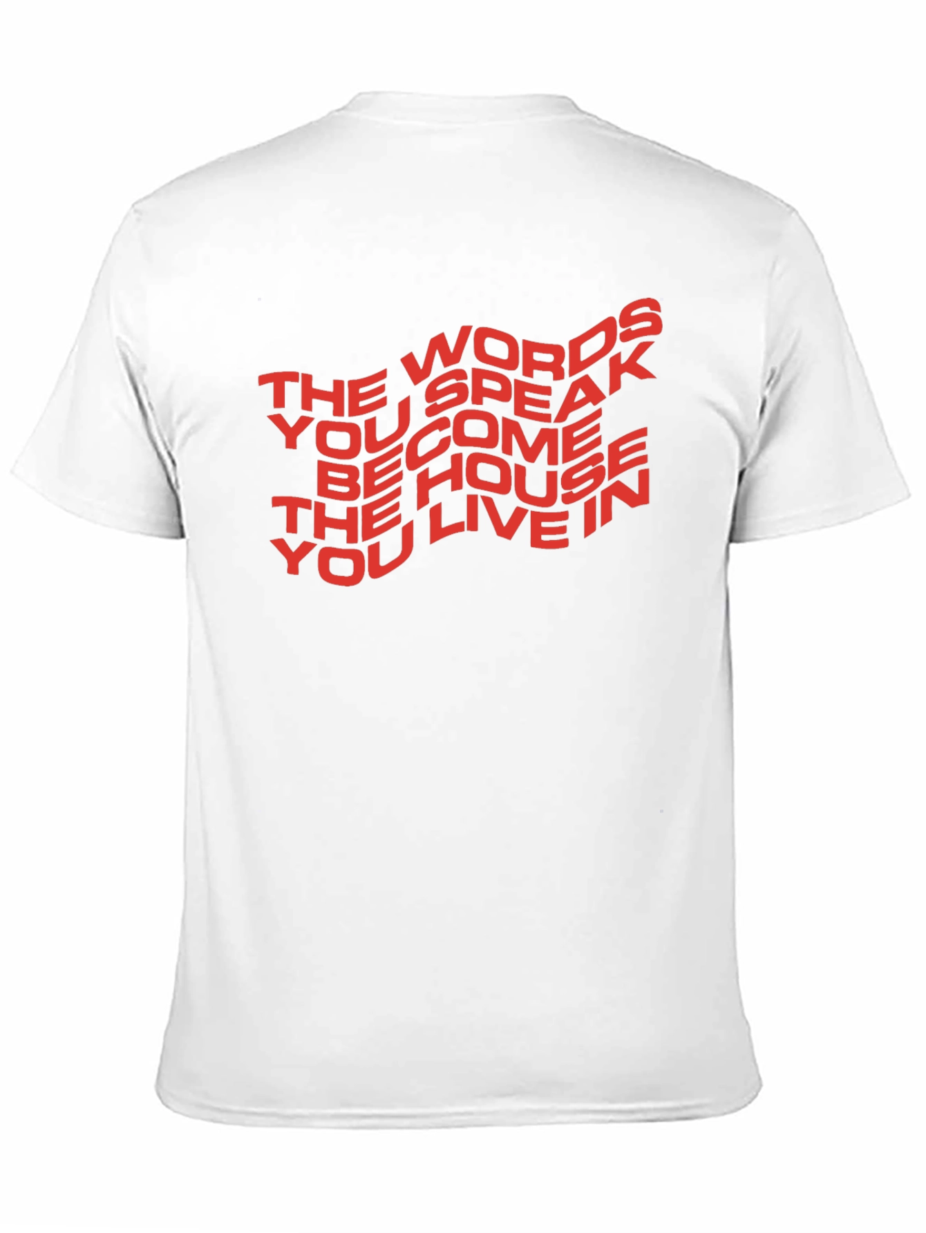 Black Motivational T-Shirt: The Words You Speak view 11