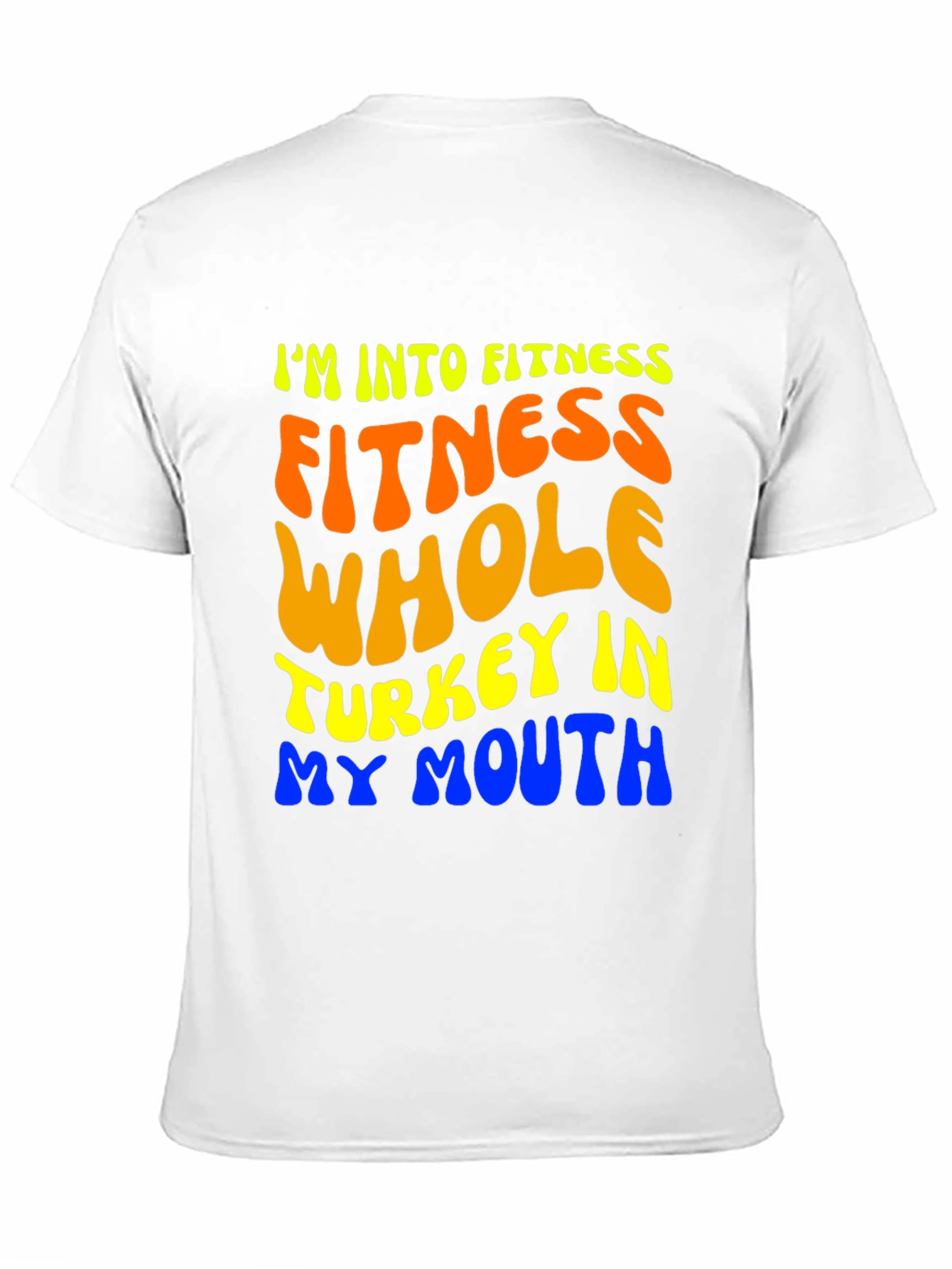 Black Fitness Turkey Mouth T-Shirt - Funny Thanksgiving Tee view 11