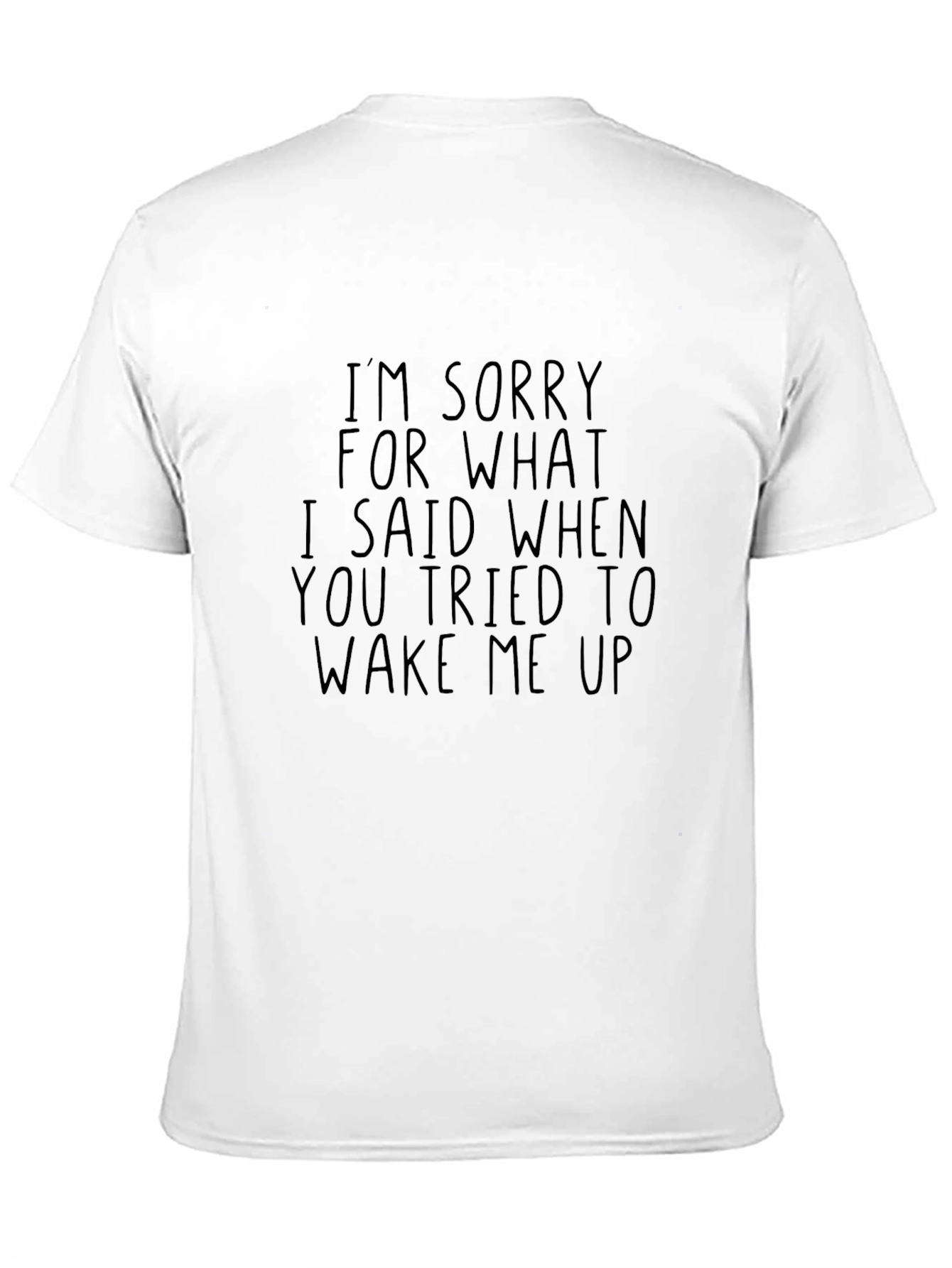 Black Funny Sarcastic Apology T-Shirt view 11