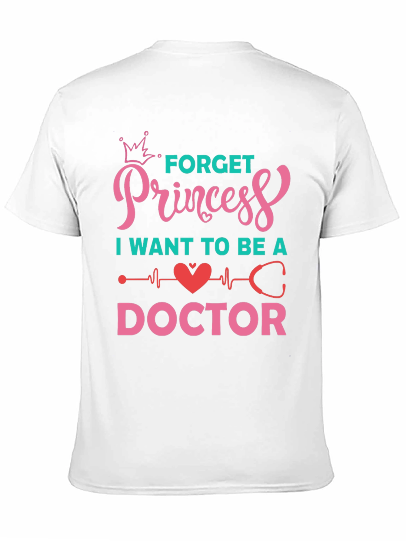 Black Forget Princess Be a Doctor Graphic Tee view 11