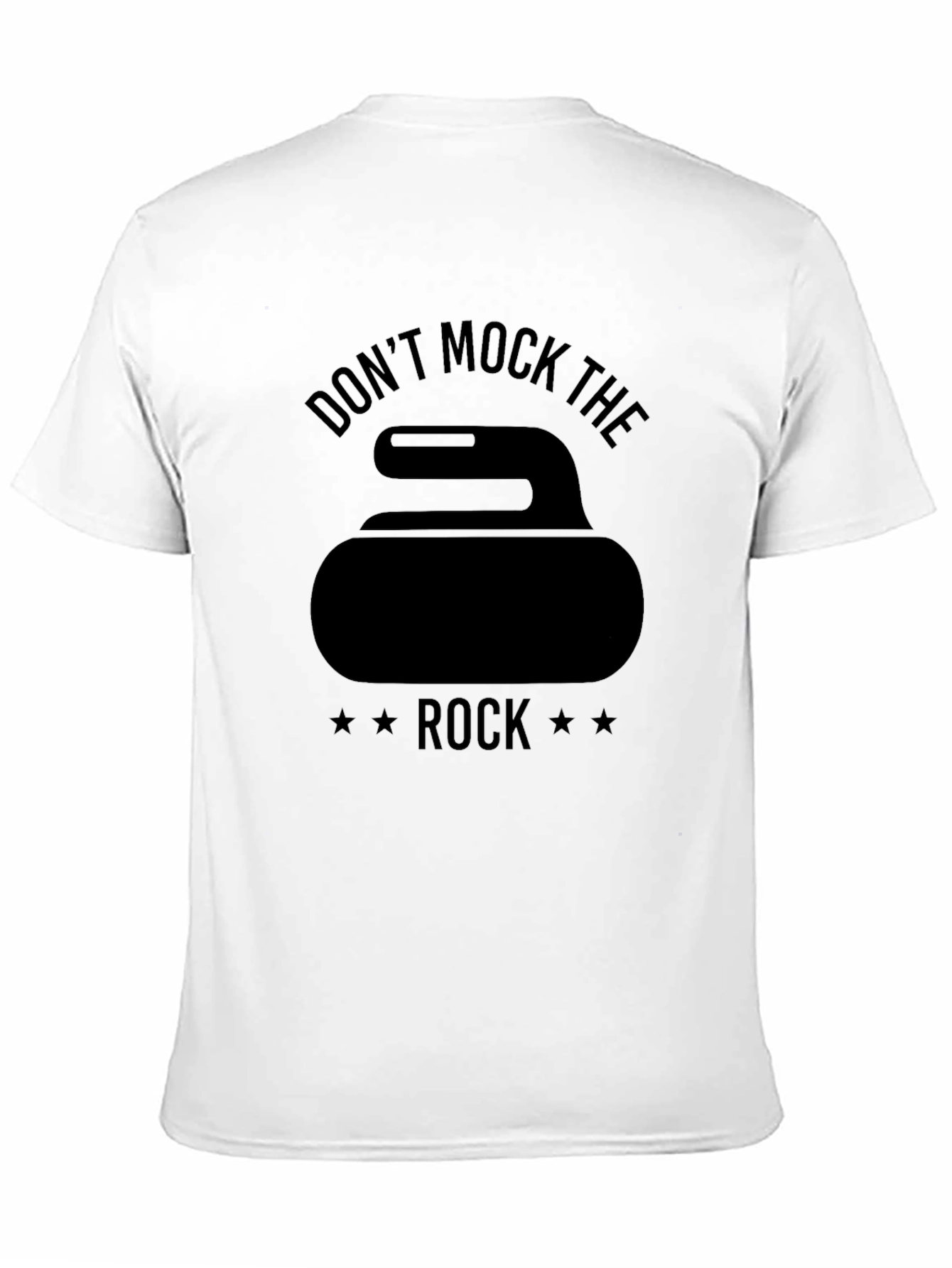Black Don't Mock The Rock Curling T-Shirt view 11