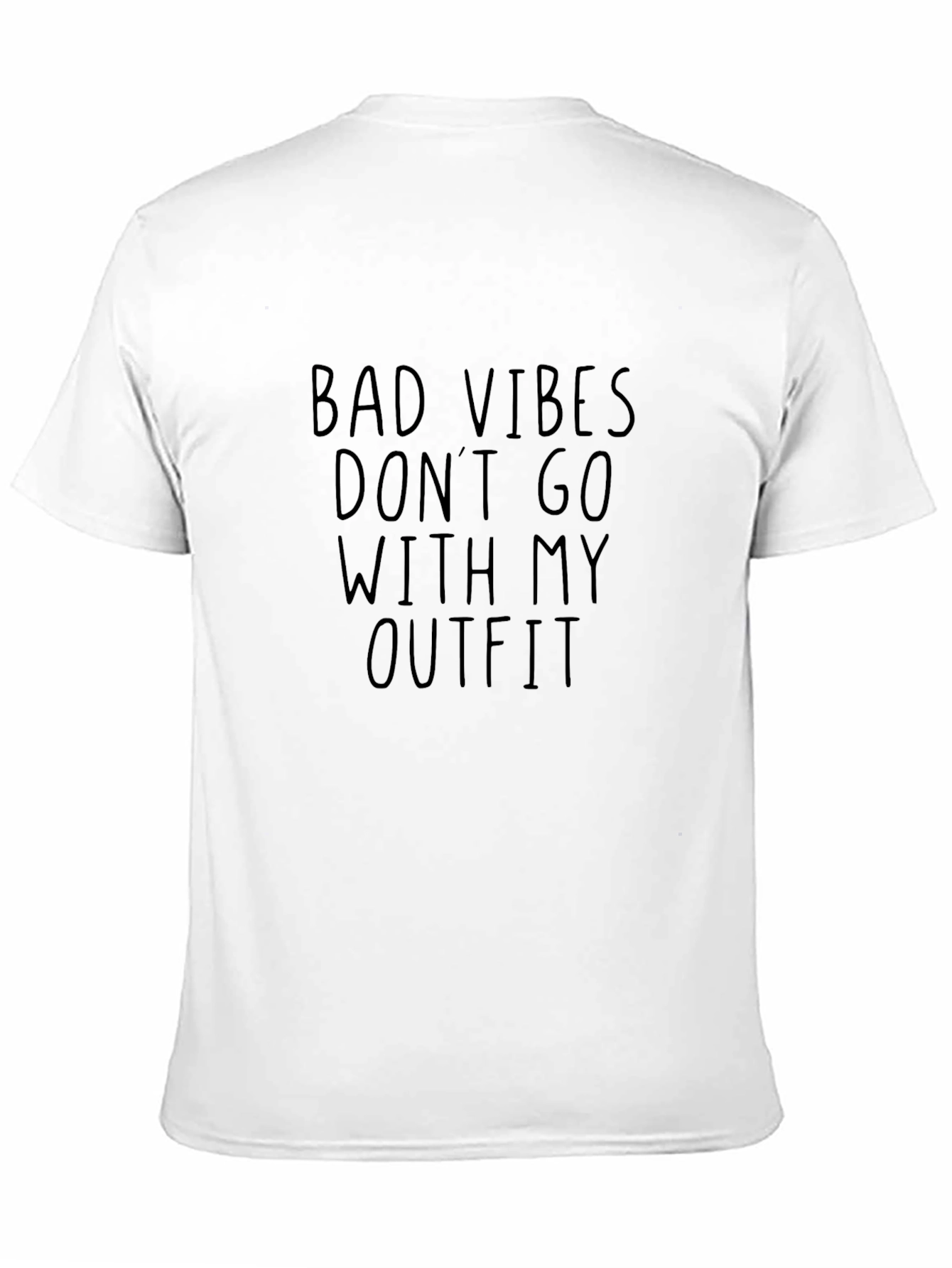 Black Bad Vibes Outfit T-Shirt - Stylish & Comfy view 11