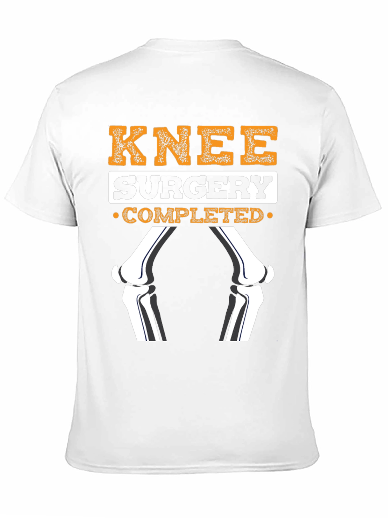 Black Knee Surgery Completed Funny T-Shirt view 11