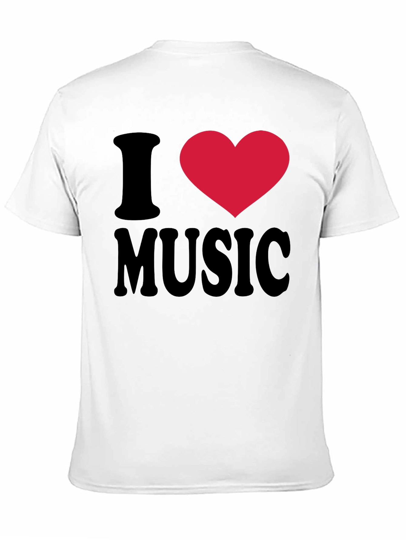 Black I Heart Music Black T-Shirt view 11