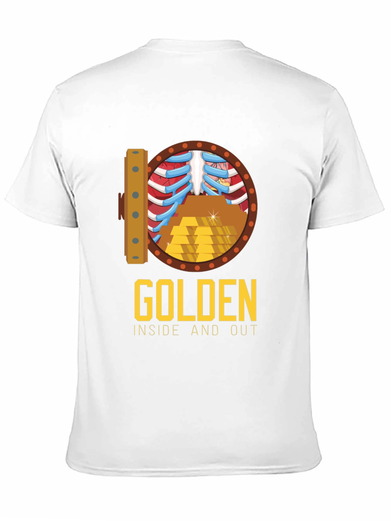 Black Golden Inside & Out Graphic Tee - Bold Style view 11