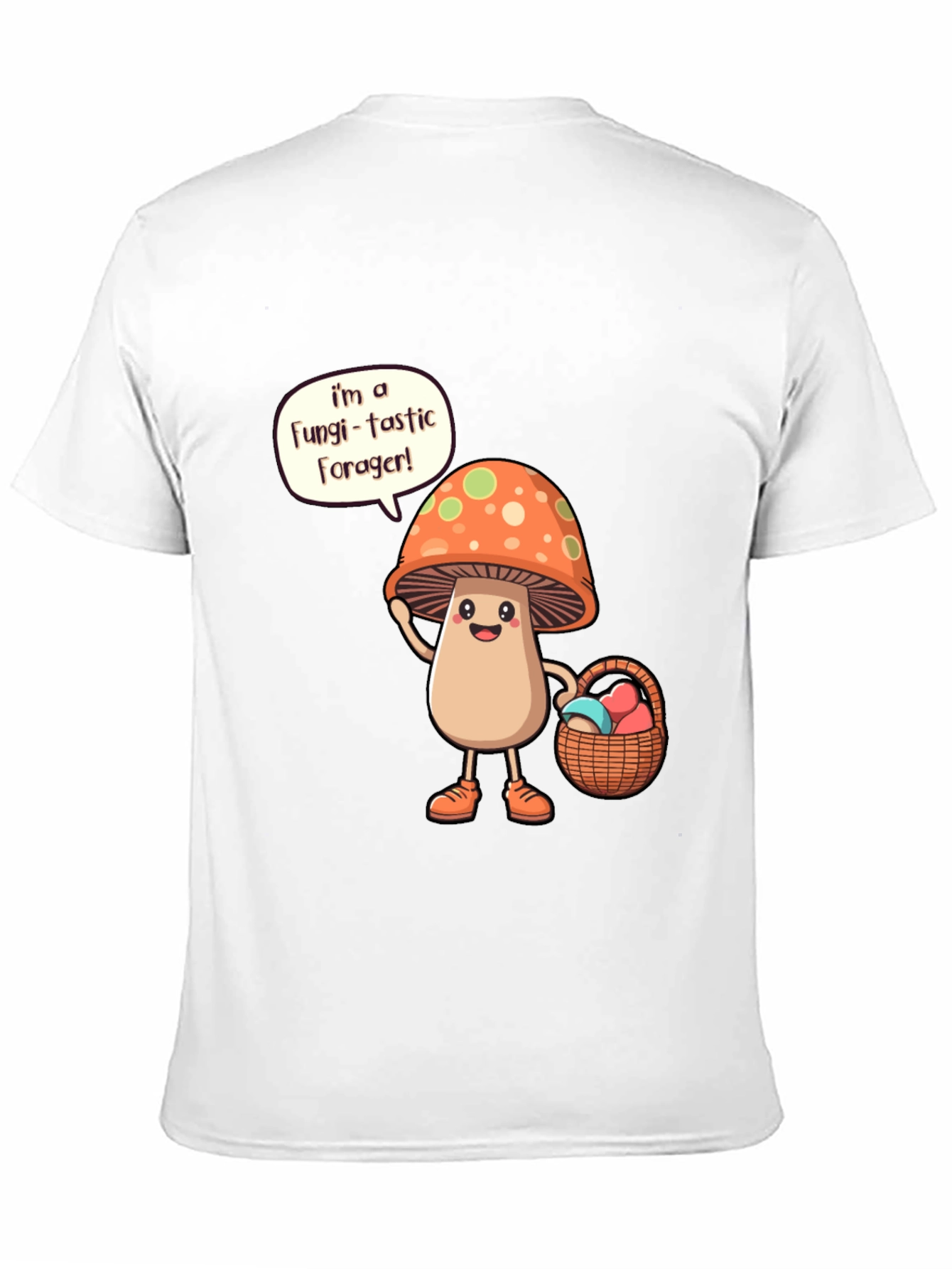 Black Fungi-tastic Forager T-Shirt - Mushroom Lover Gift view 11