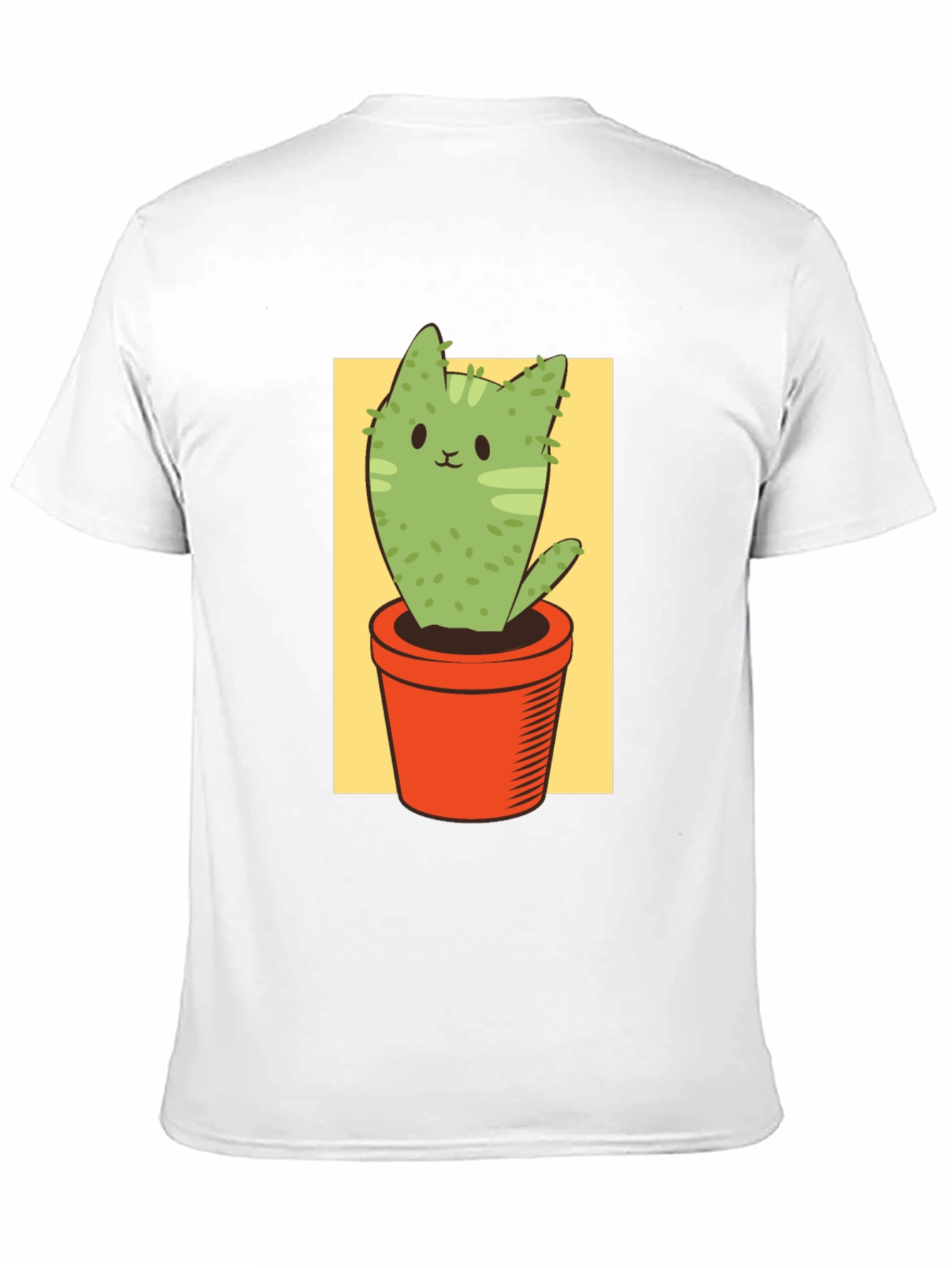 Black Cat Cactus Graphic Tee - Unisex Black T-Shirt view 11