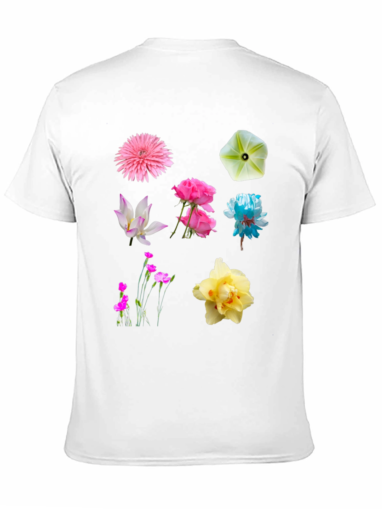 Black Floral Print Crew Neck T-Shirt view 11