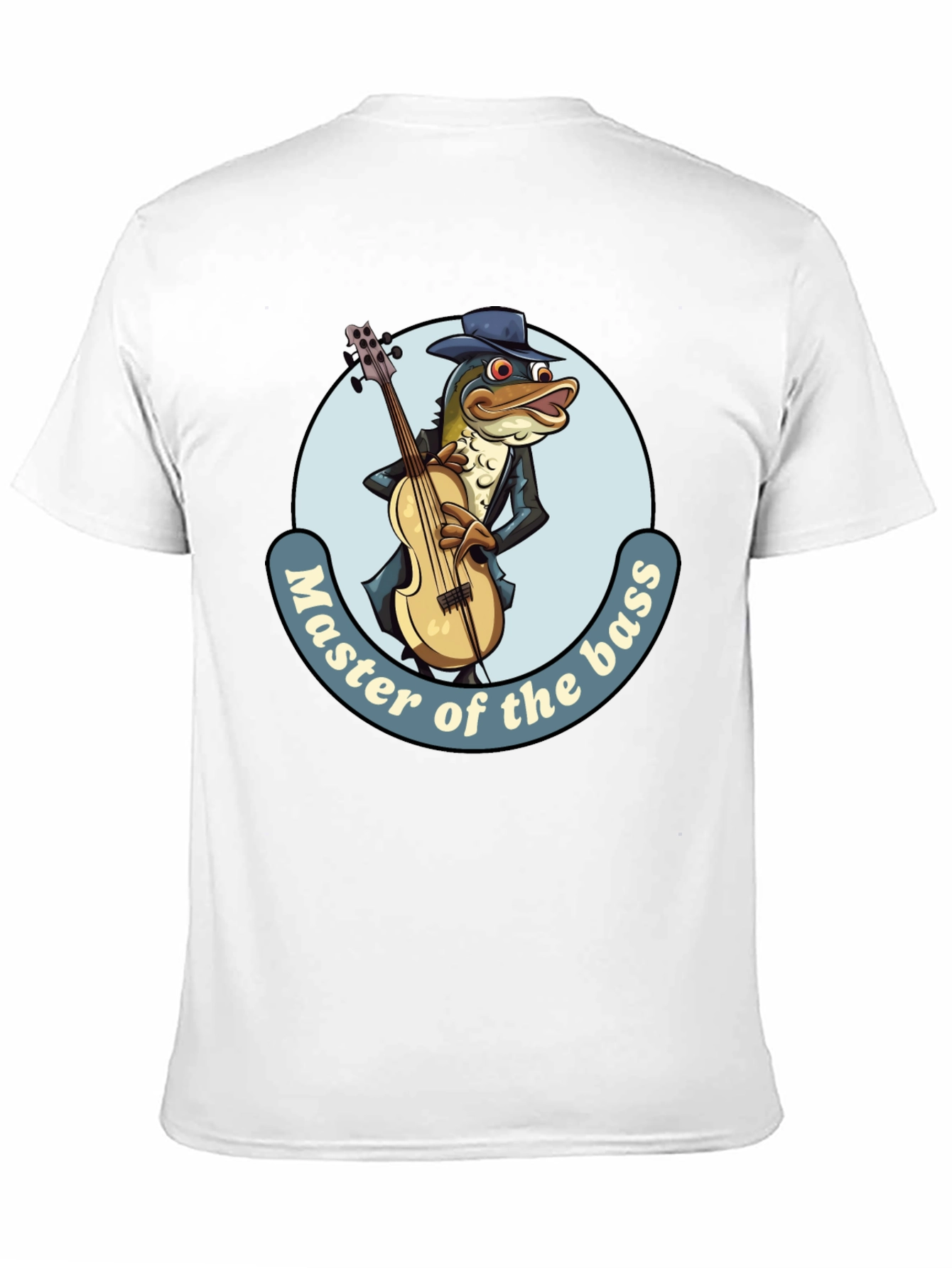 Black Master of the Bass Funny T-Shirt view 11