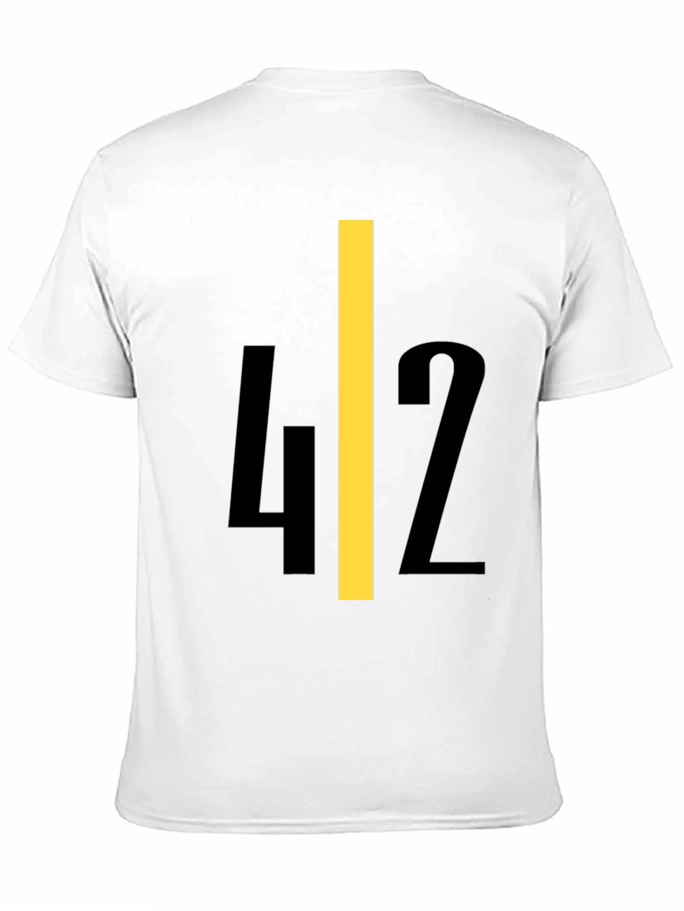 Black Bold Number 42 Graphic Tee - Black view 11