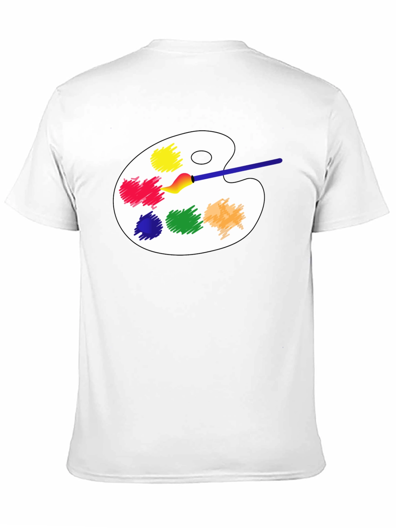 Black Art Palette T-Shirt - Painter's Essential view 11