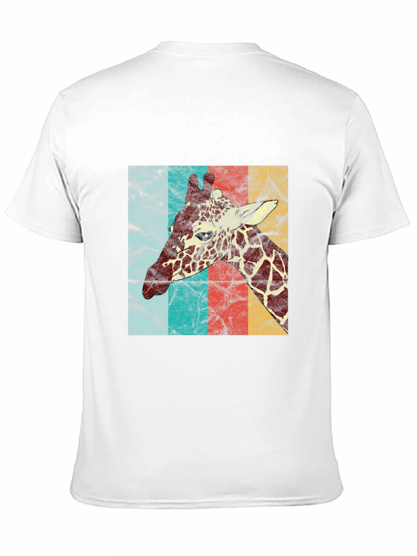 Black Retro Giraffe T-Shirt - Vintage Animal Graphic Tee view 11