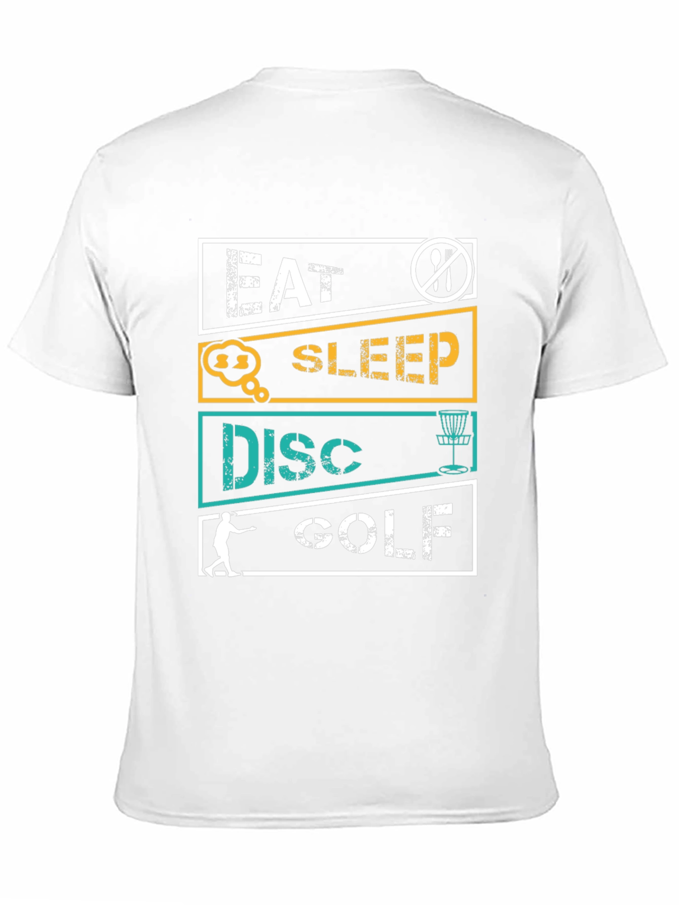 Black Eat Sleep Disc Golf T-Shirt view 11