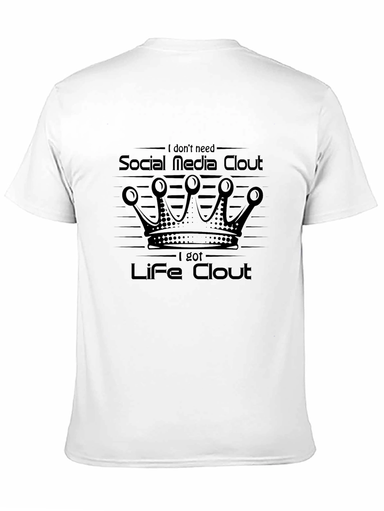 Black Life Clout T-Shirt - Social Media Statement Tee view 11