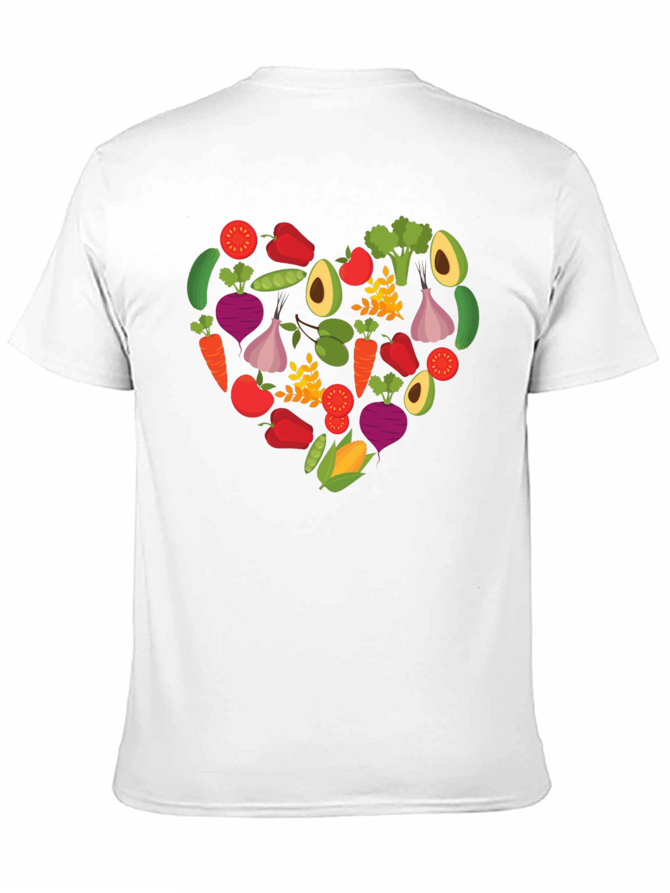 Vegan Heart T-Shirt - Love Veggies! - 11
