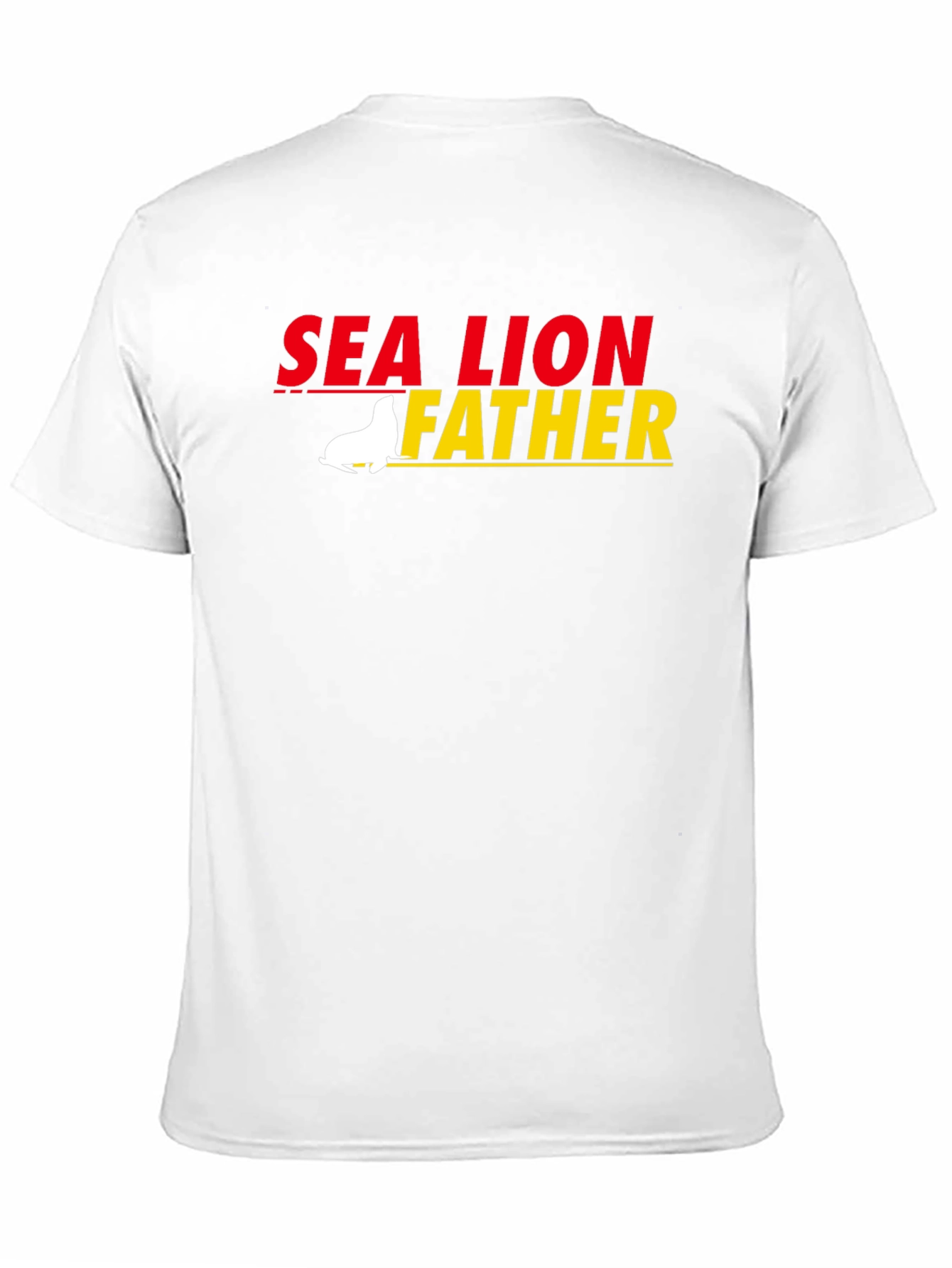 Black Sea Lion Father Graphic T-Shirt view 11