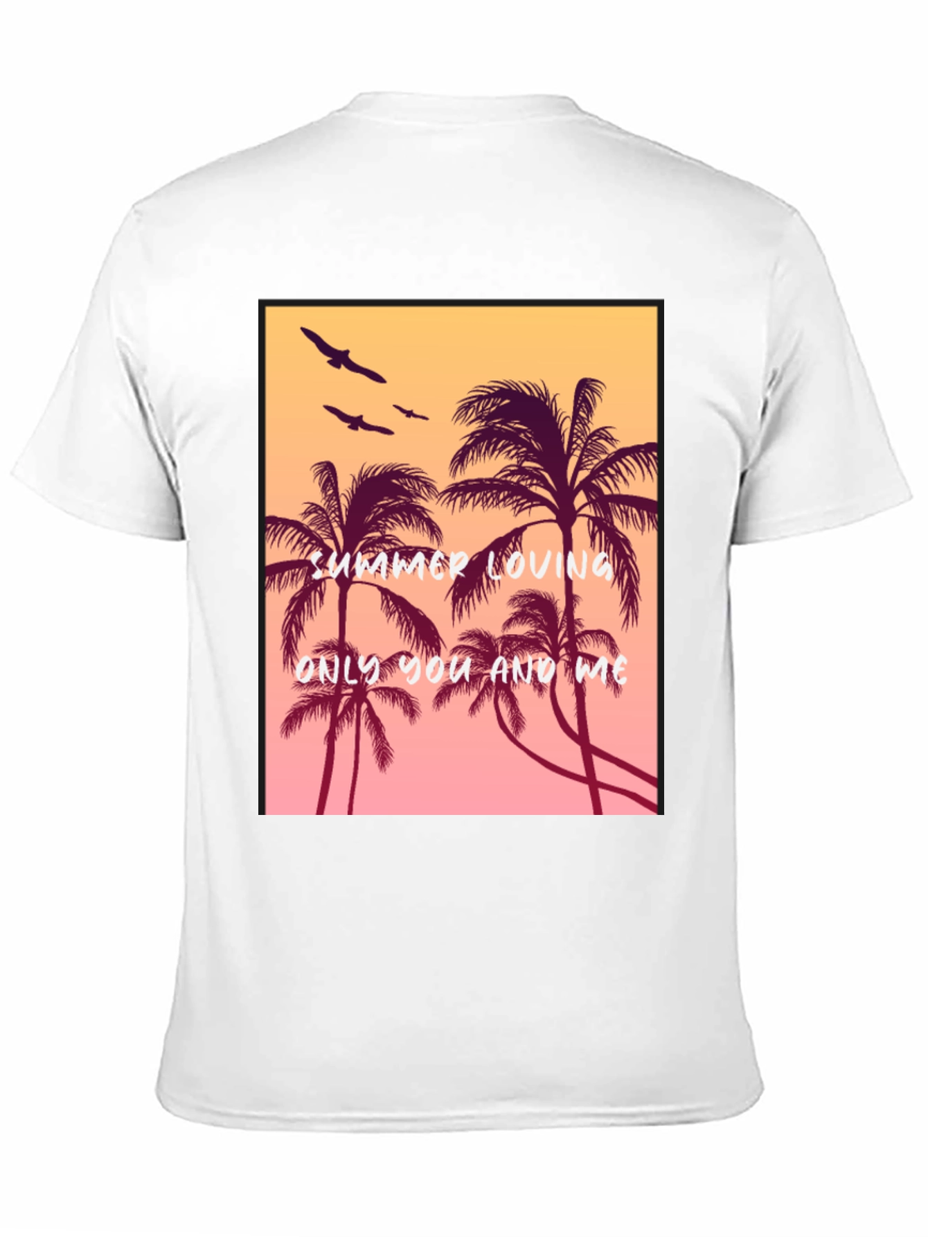 Black Summer Loving Palm Tree Graphic Tee view 11