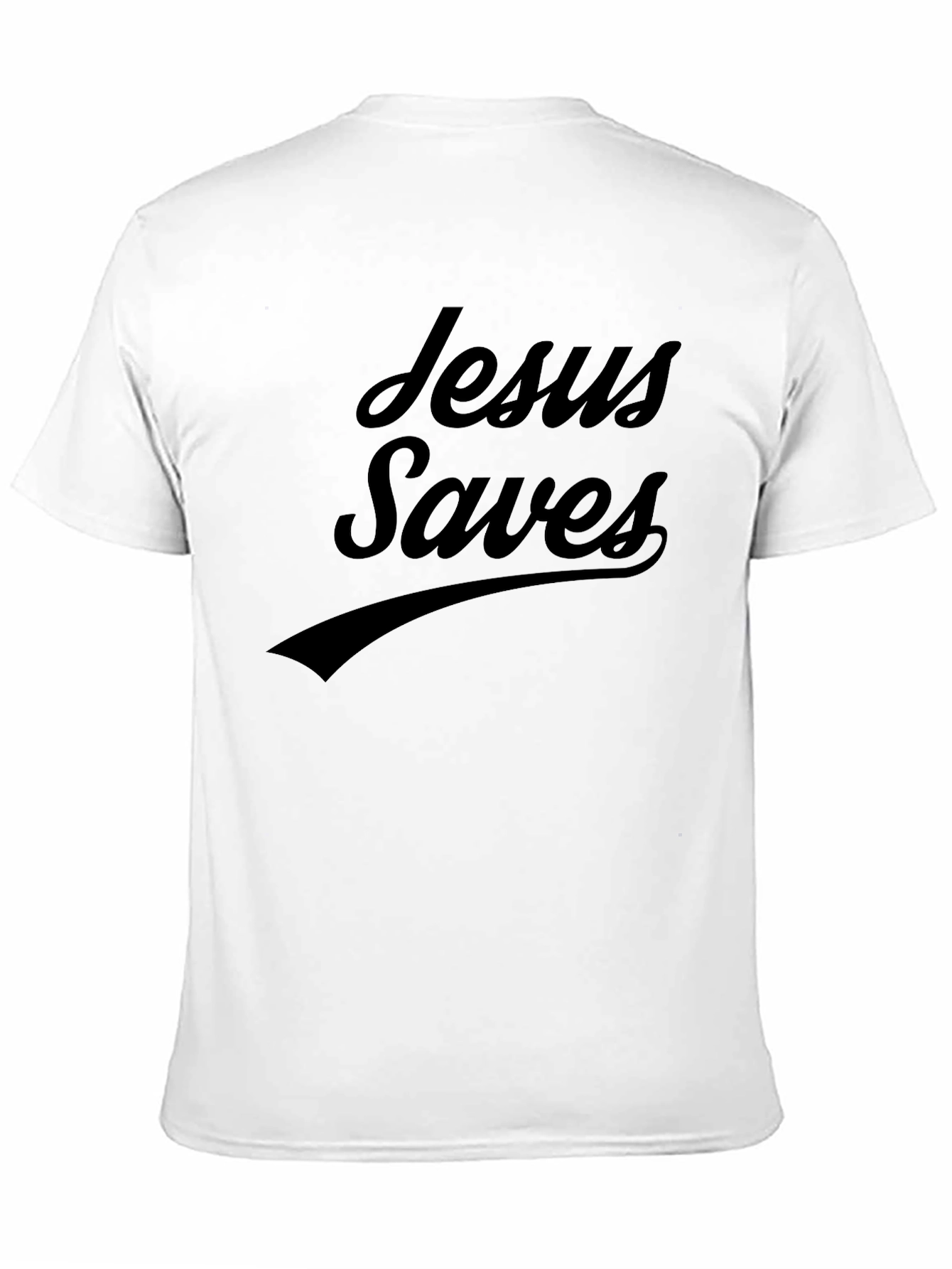 Black Jesus Saves Black Graphic T-Shirt view 11