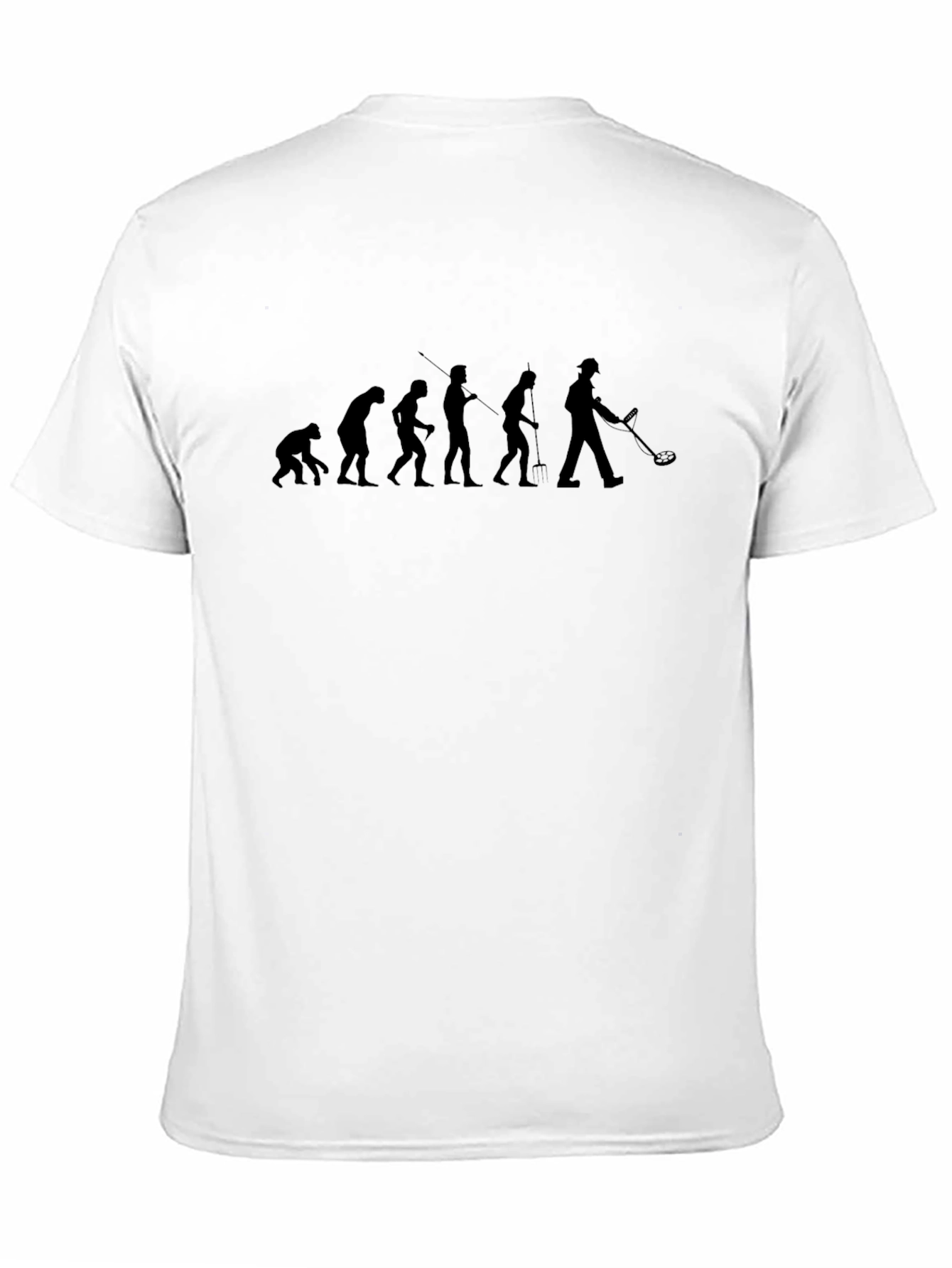 Black Evolution of Metal Detecting T-Shirt view 11
