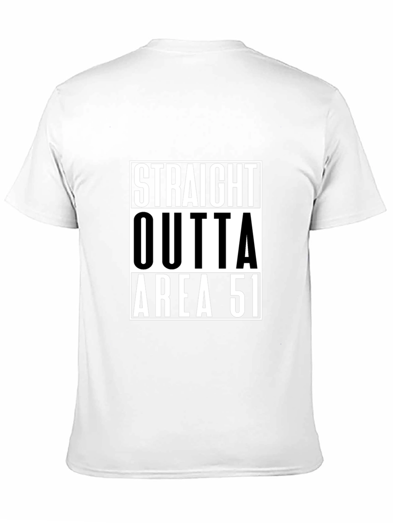 Black Straight Outta Area 51 T-Shirt view 11