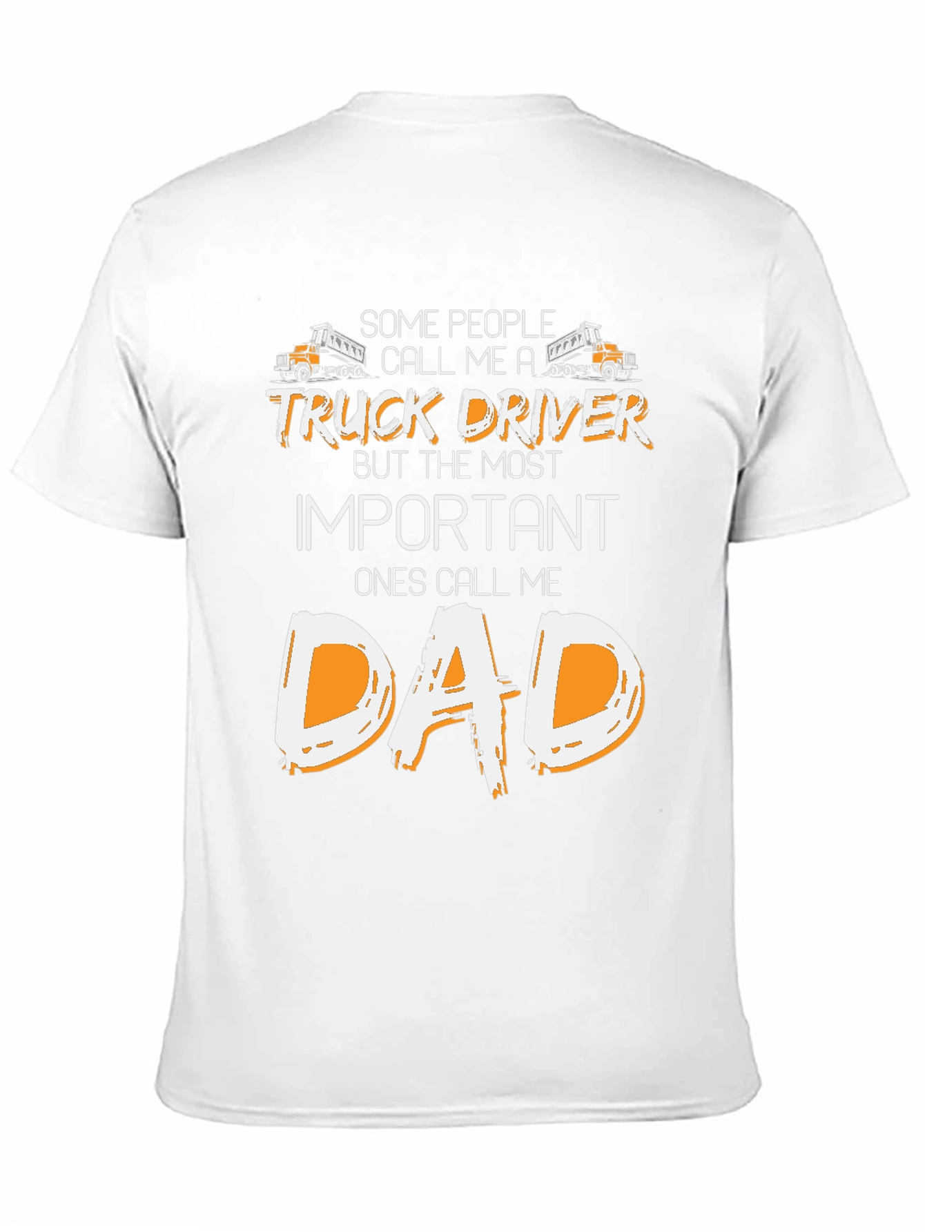 Black Truck Driver Dad T-Shirt - Gift for Father view 11