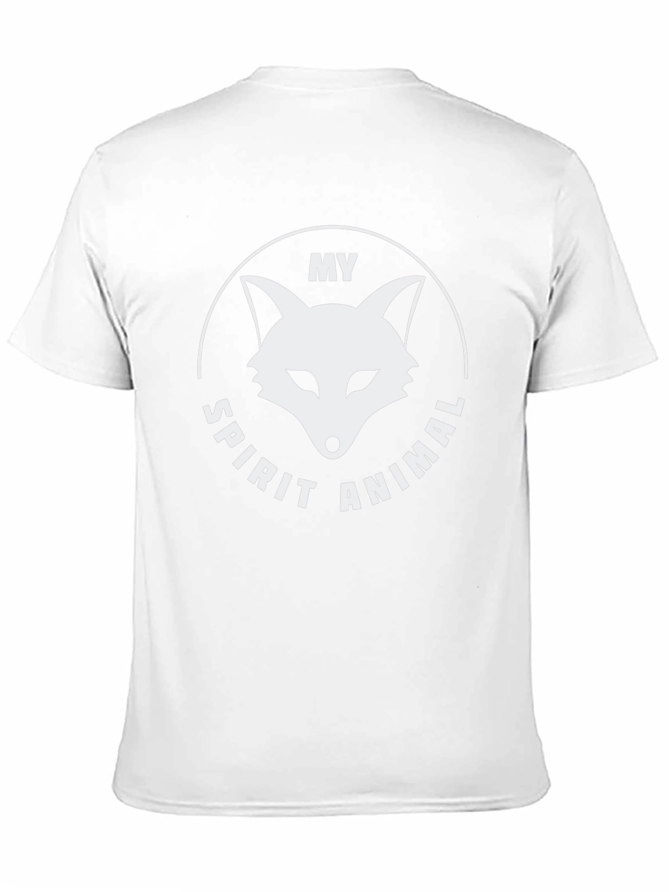 Black My Spirit Animal Fox T-Shirt - Black Graphic Tee view 11