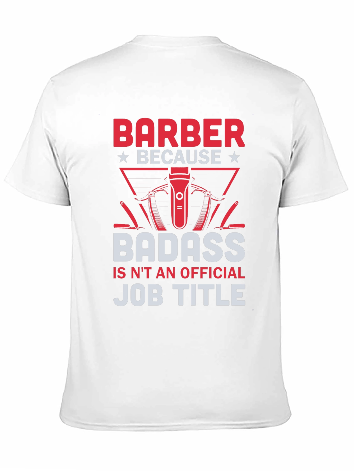Black Barber Badass Graphic T-Shirt - Funny Barber Gift view 11