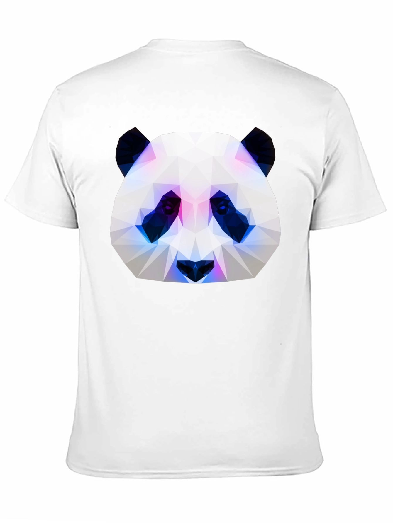 Black Geometric Panda Graphic Tee - Modern Style view 11