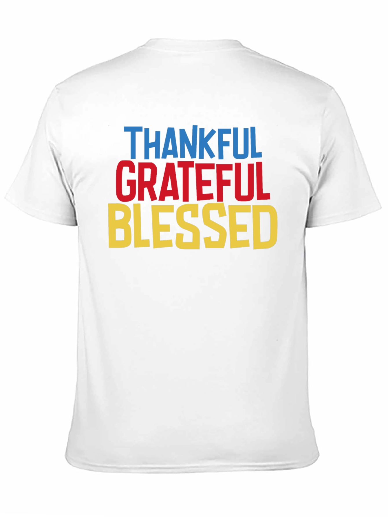 Black Thankful Grateful Blessed T-Shirt view 11