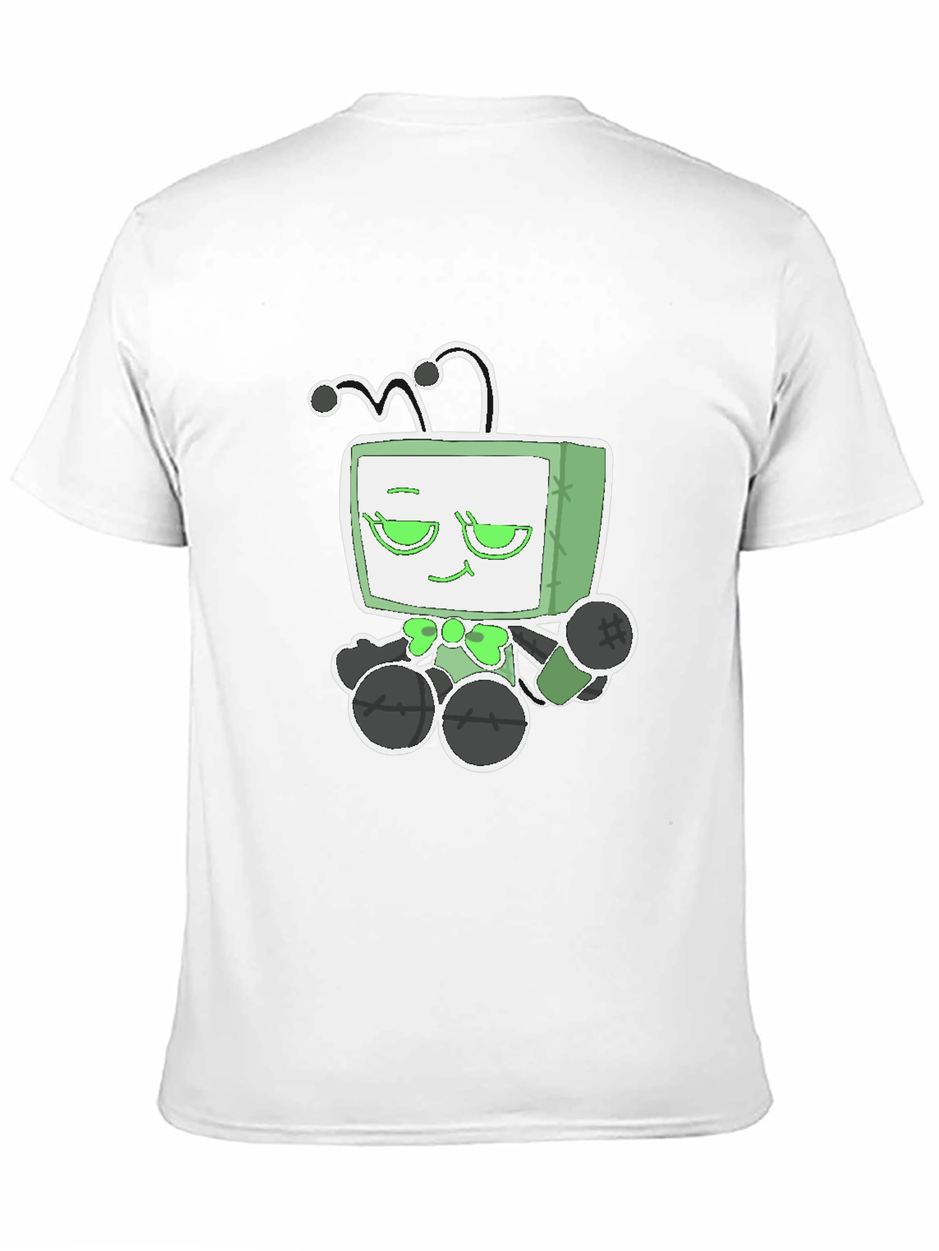 Black Funky Alien TV Head Graphic Tee - Black view 11