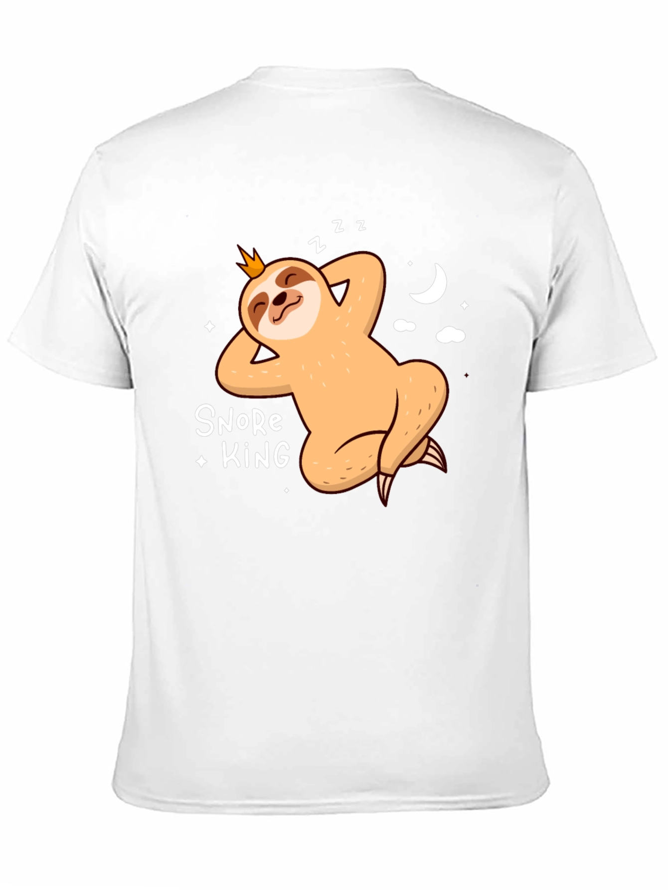 Black Snore King Sloth T-Shirt view 11