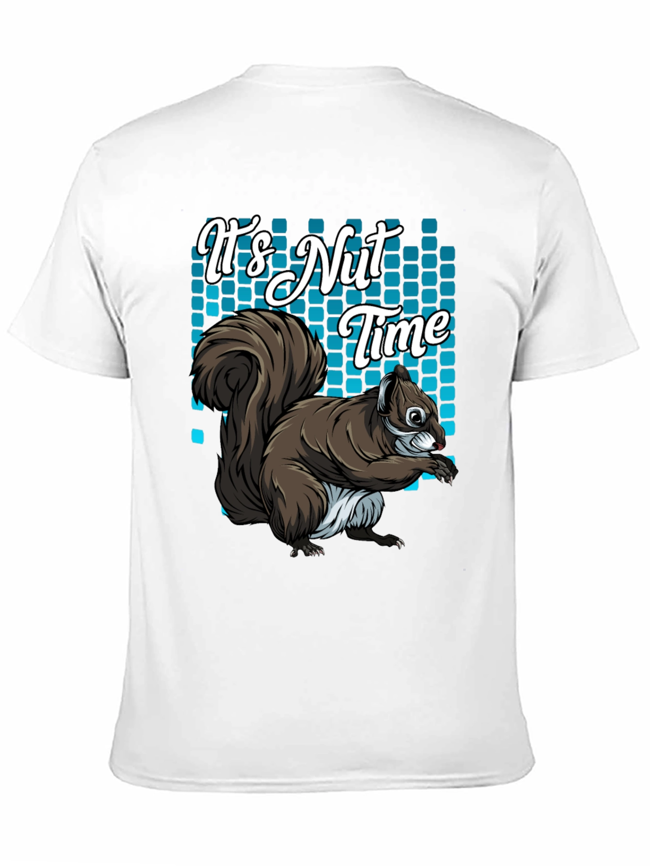Black It's Nut Time Squirrel Graphic T-Shirt view 11