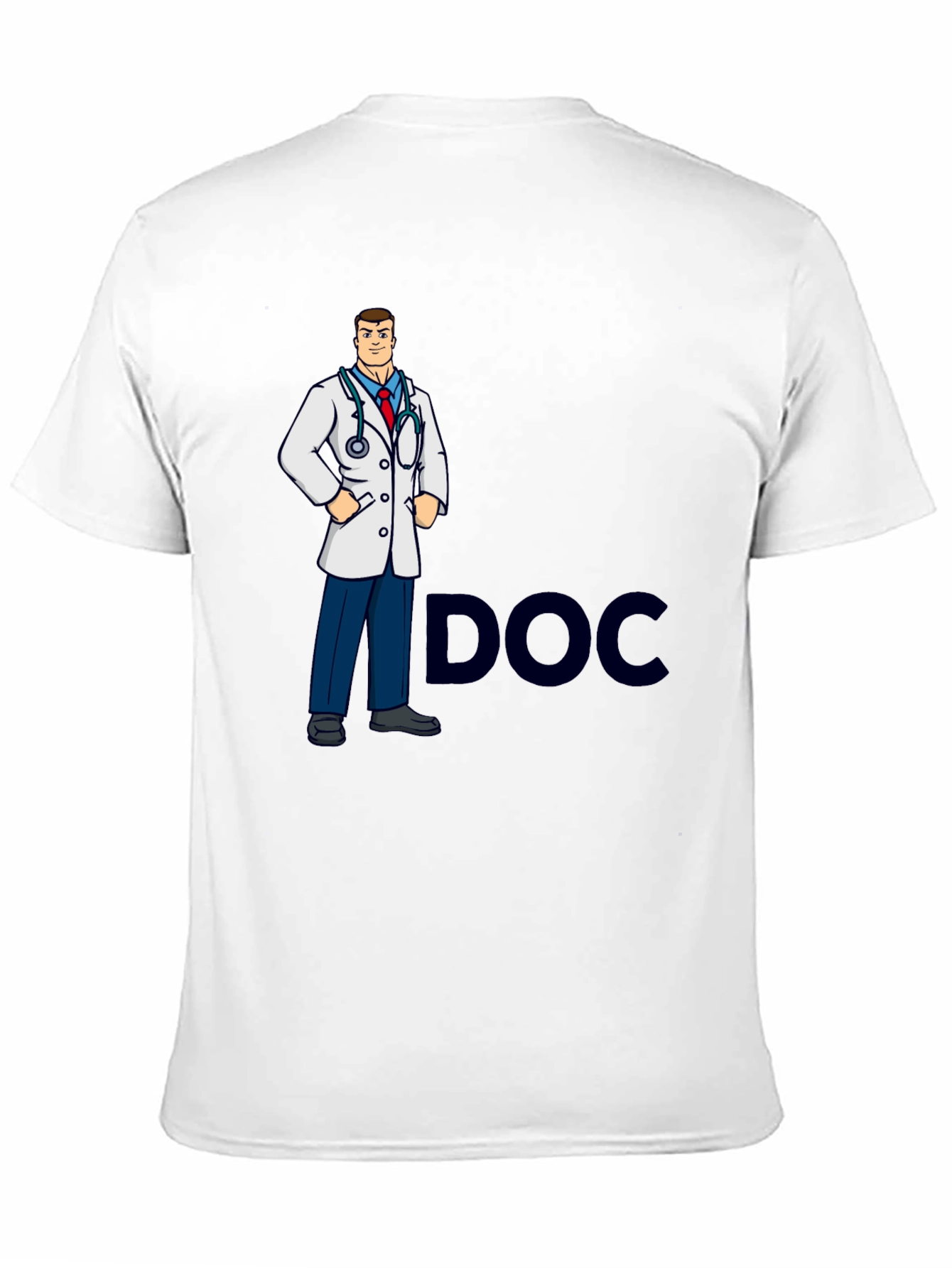 Black Doctor Cartoon Graphic T-Shirt view 11