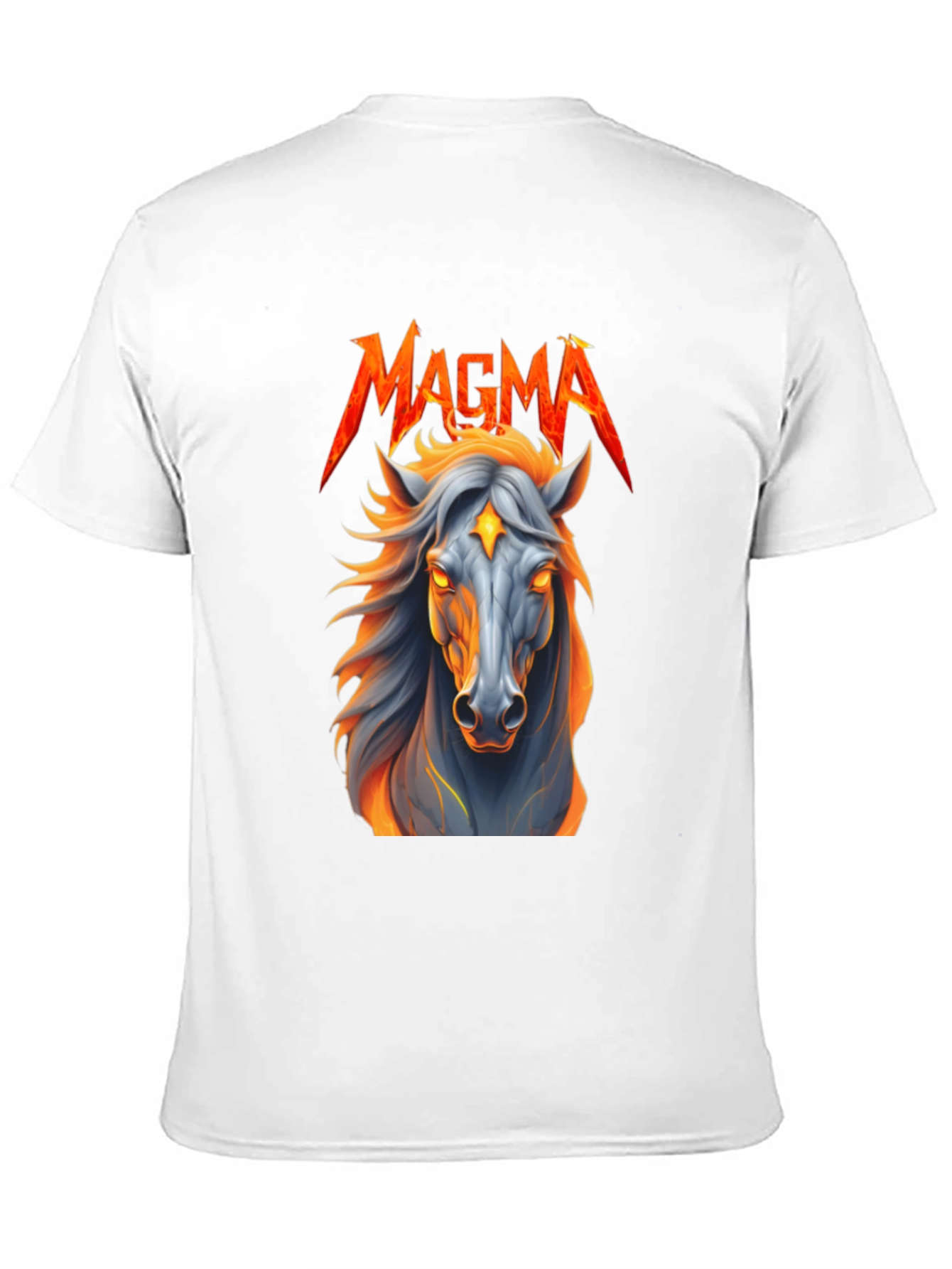 Black Magma Horse Graphic T-Shirt view 11