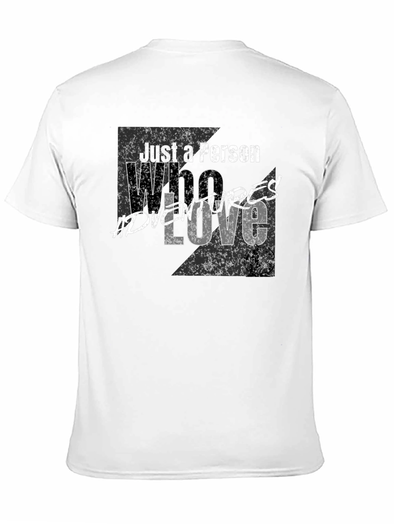 Black Adventure Lover T-Shirt - Just a Person Who Loves Adventures view 11