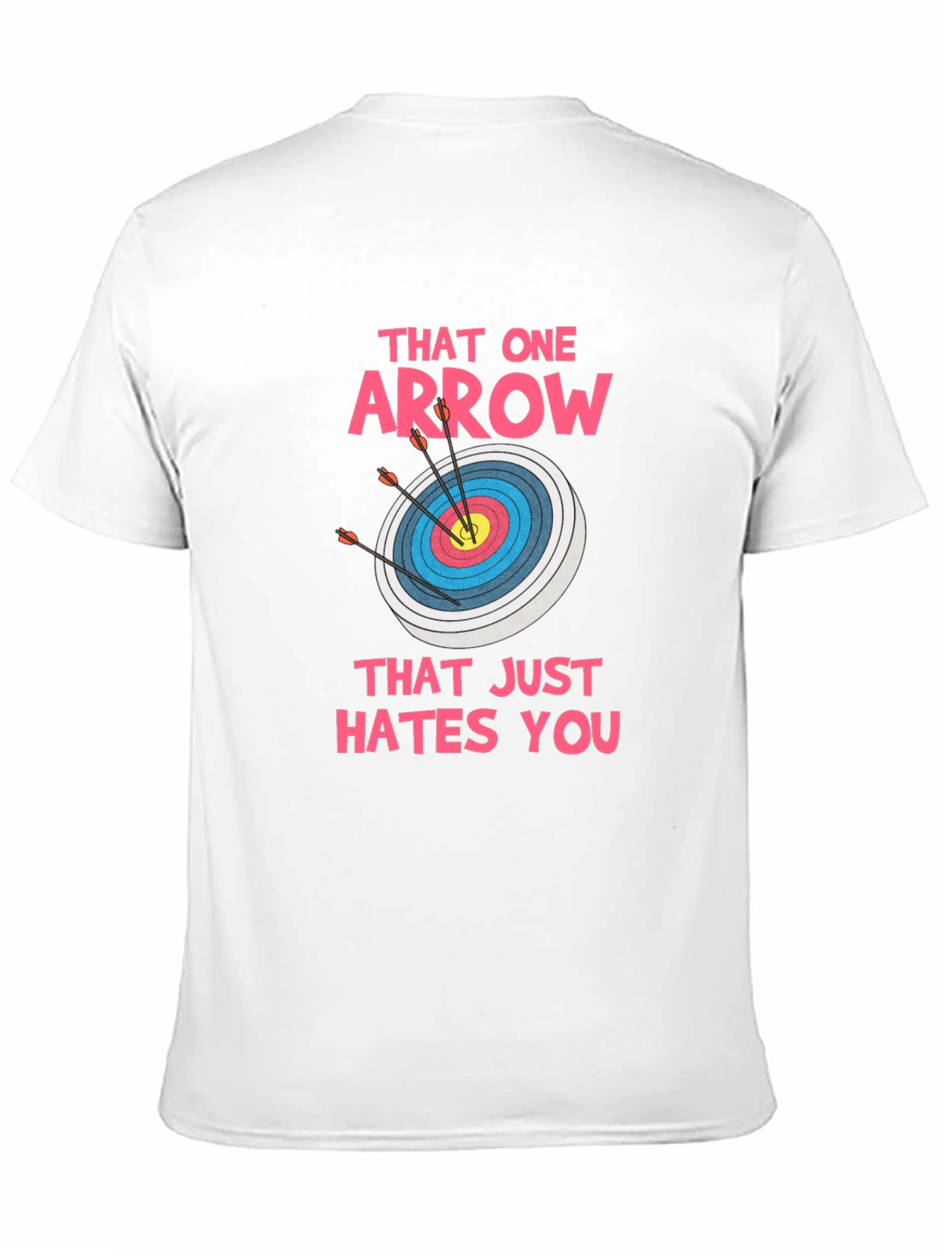 Black Archery Target T-Shirt - Funny Arrow Design view 11