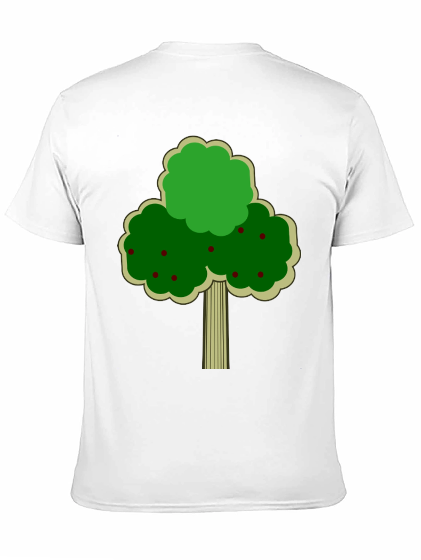 Black Fruit Tree Graphic Tee - Black Cotton T-Shirt view 11