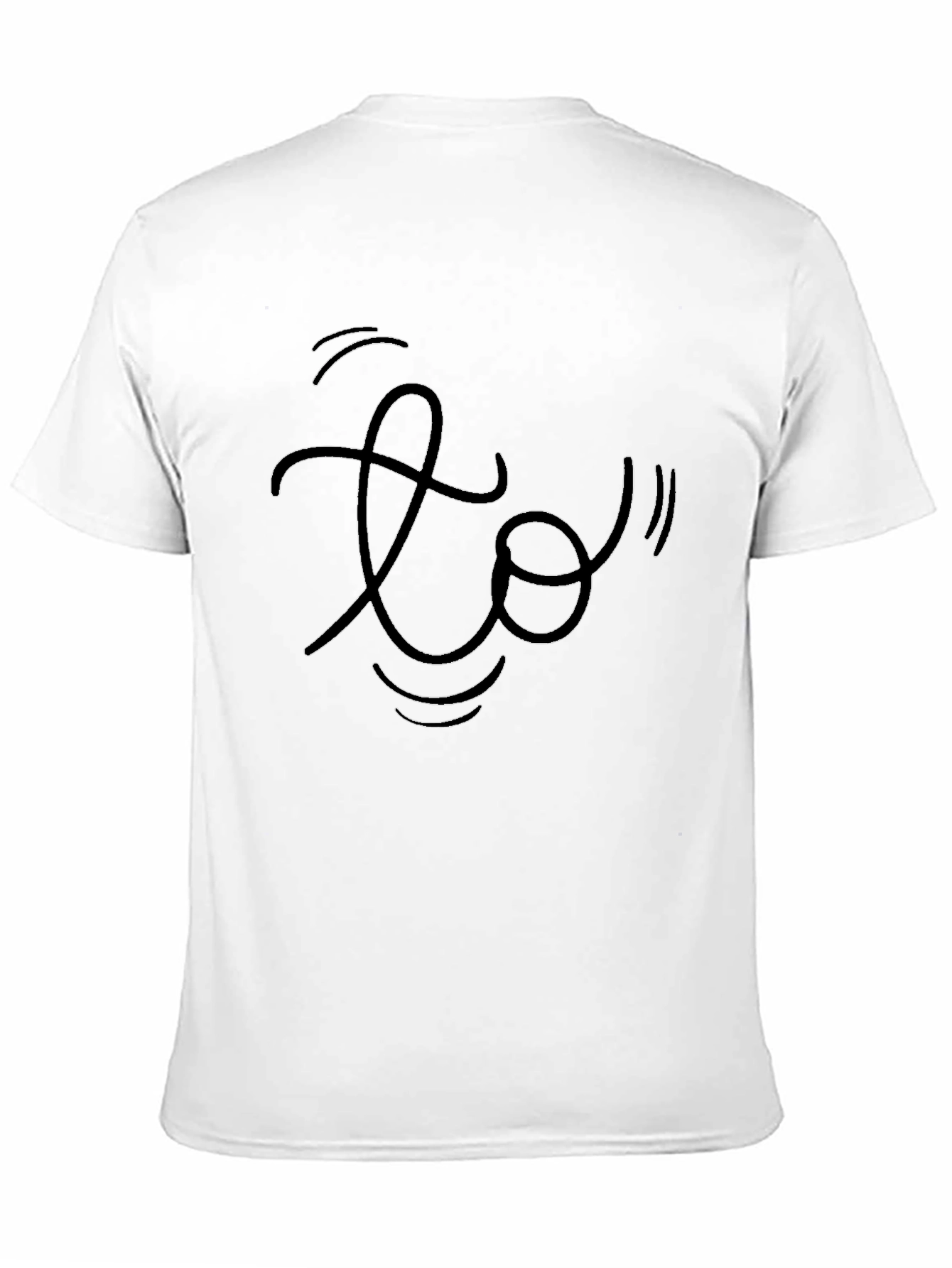 Abstract Graphic Black T-Shirt for Men - 11