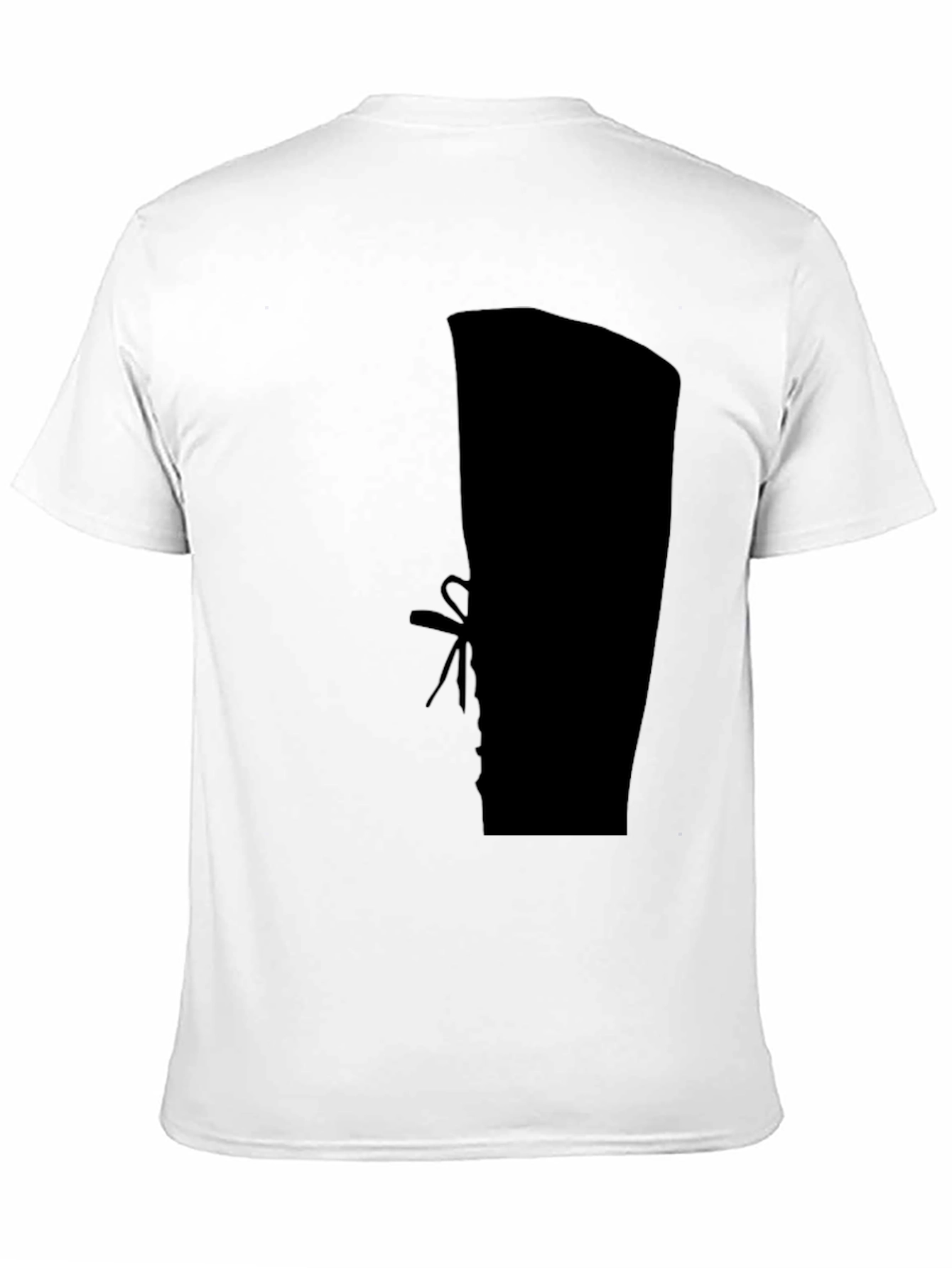 Black Silhouette Boot Print Black T-Shirt view 11