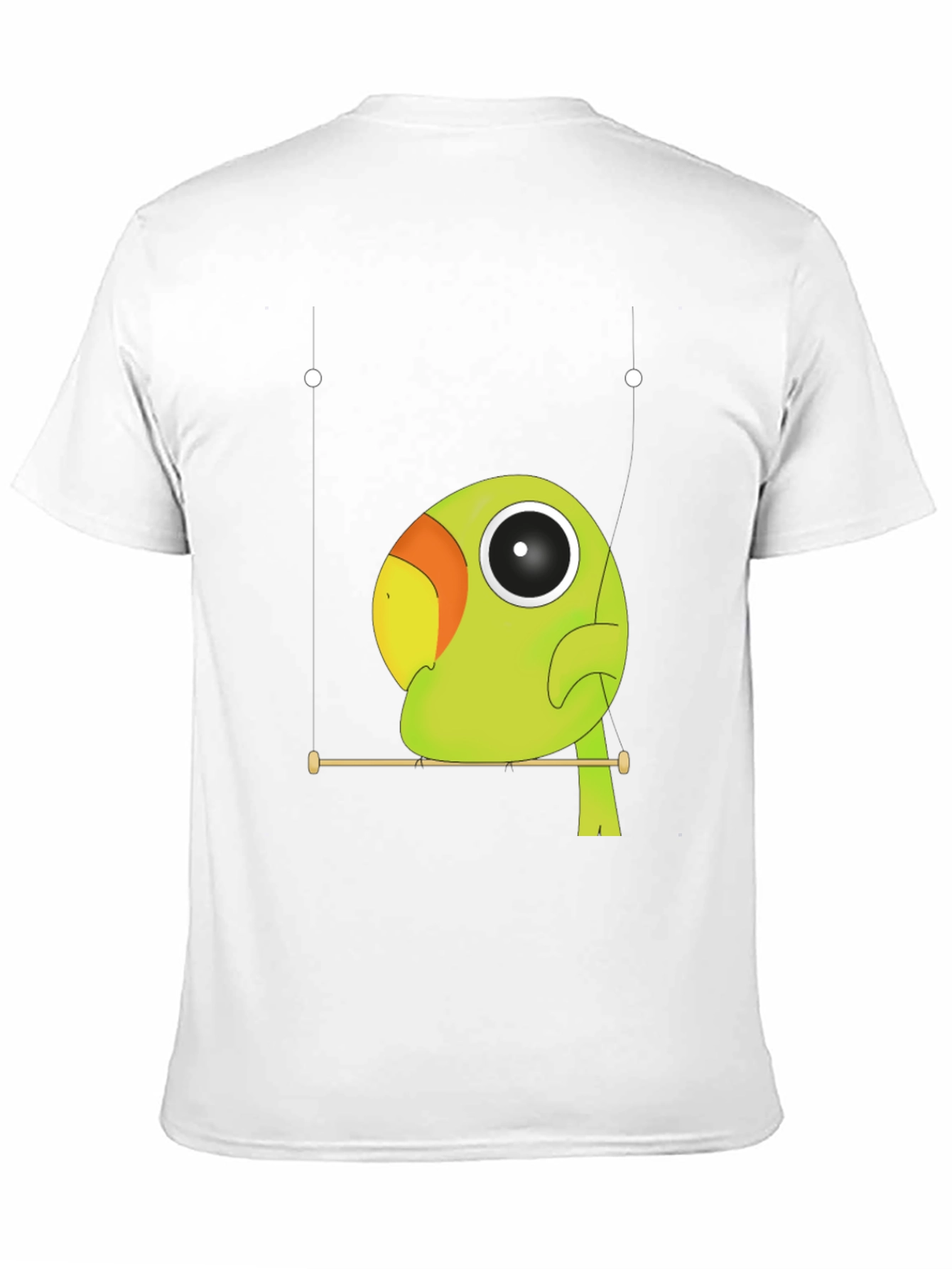Black Parrot Perch Graphic Tee - Unique Bird Lover Shirt view 11