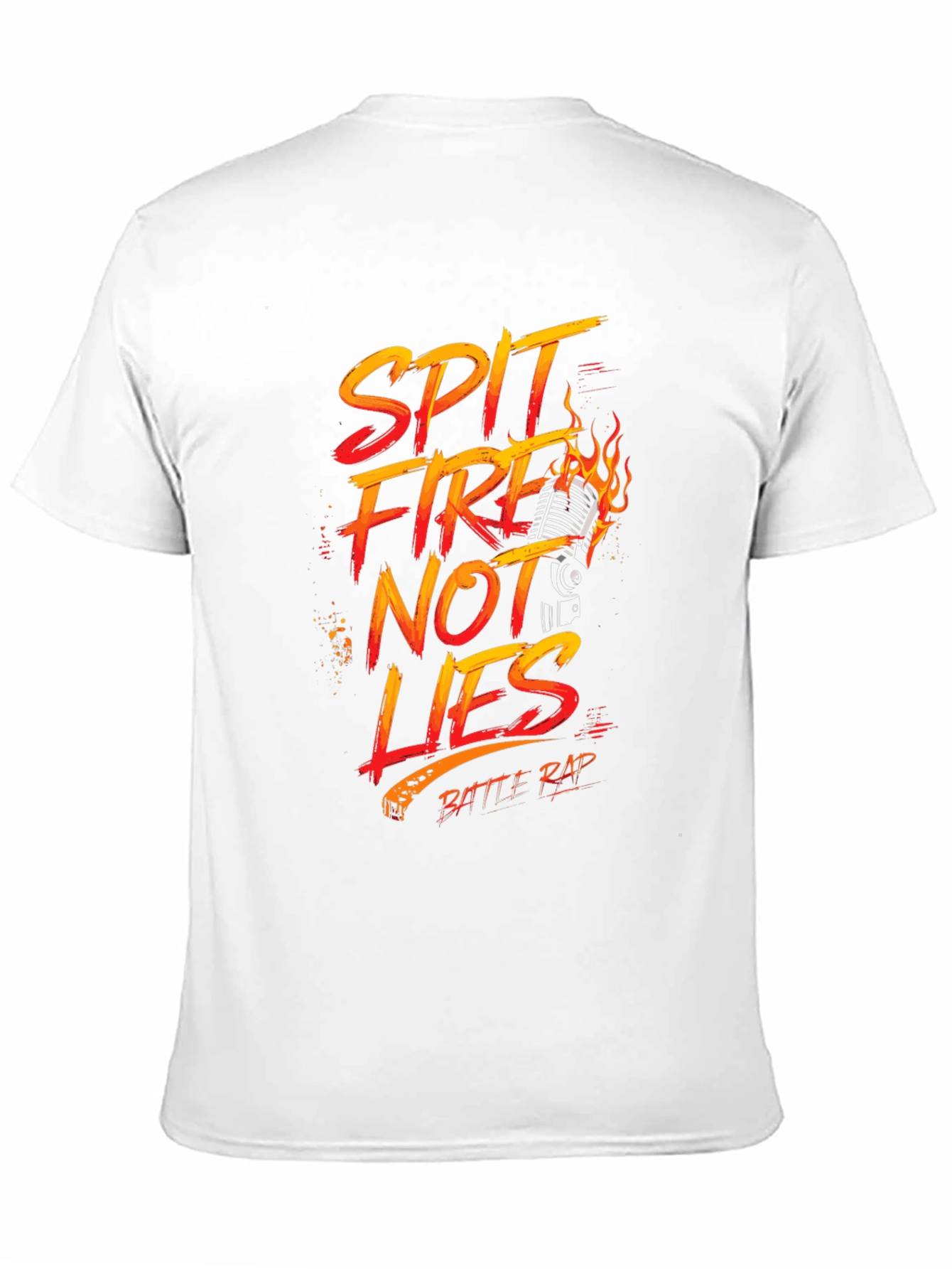 Black Spit Fire Not Lies Battle Rap T-Shirt view 11