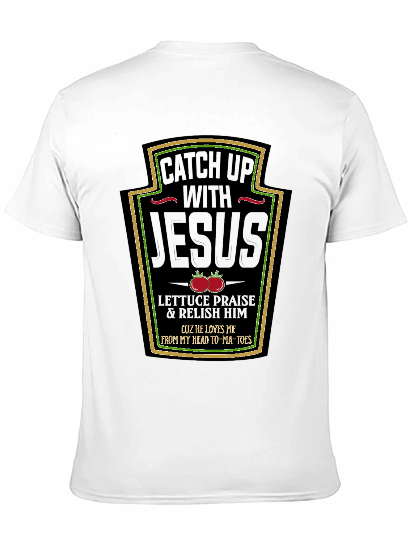 Black Catch Up with Jesus Black T-Shirt view 11
