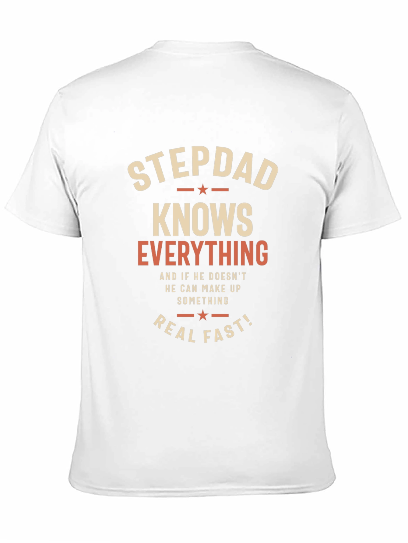 Black Stepdad Knows Everything Graphic Tee view 11