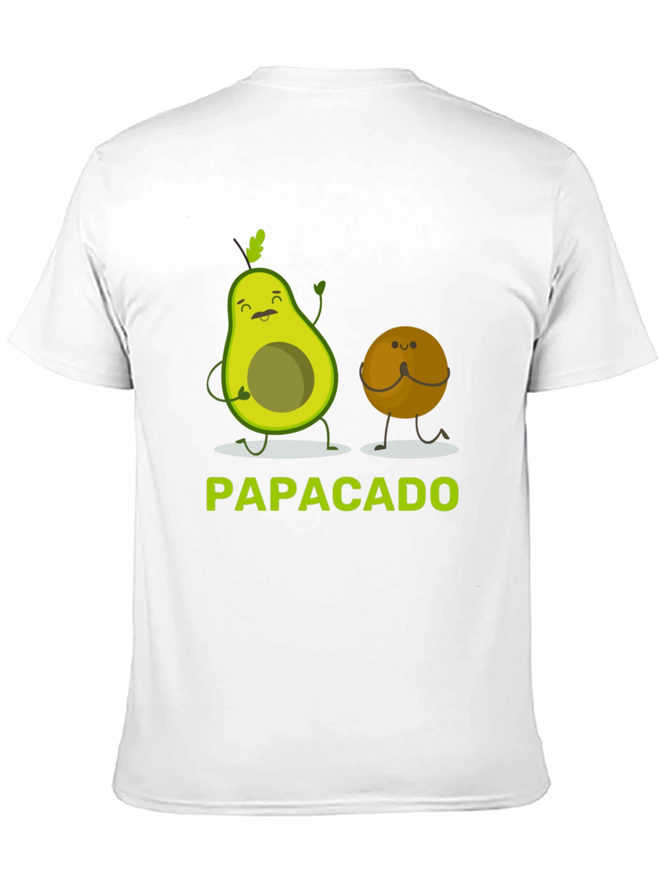 Black Papacado Funny Avocado Dad T-Shirt view 11
