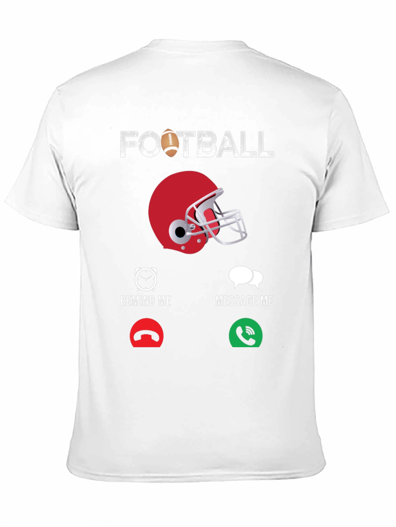 Black Football Calling T-Shirt view 11