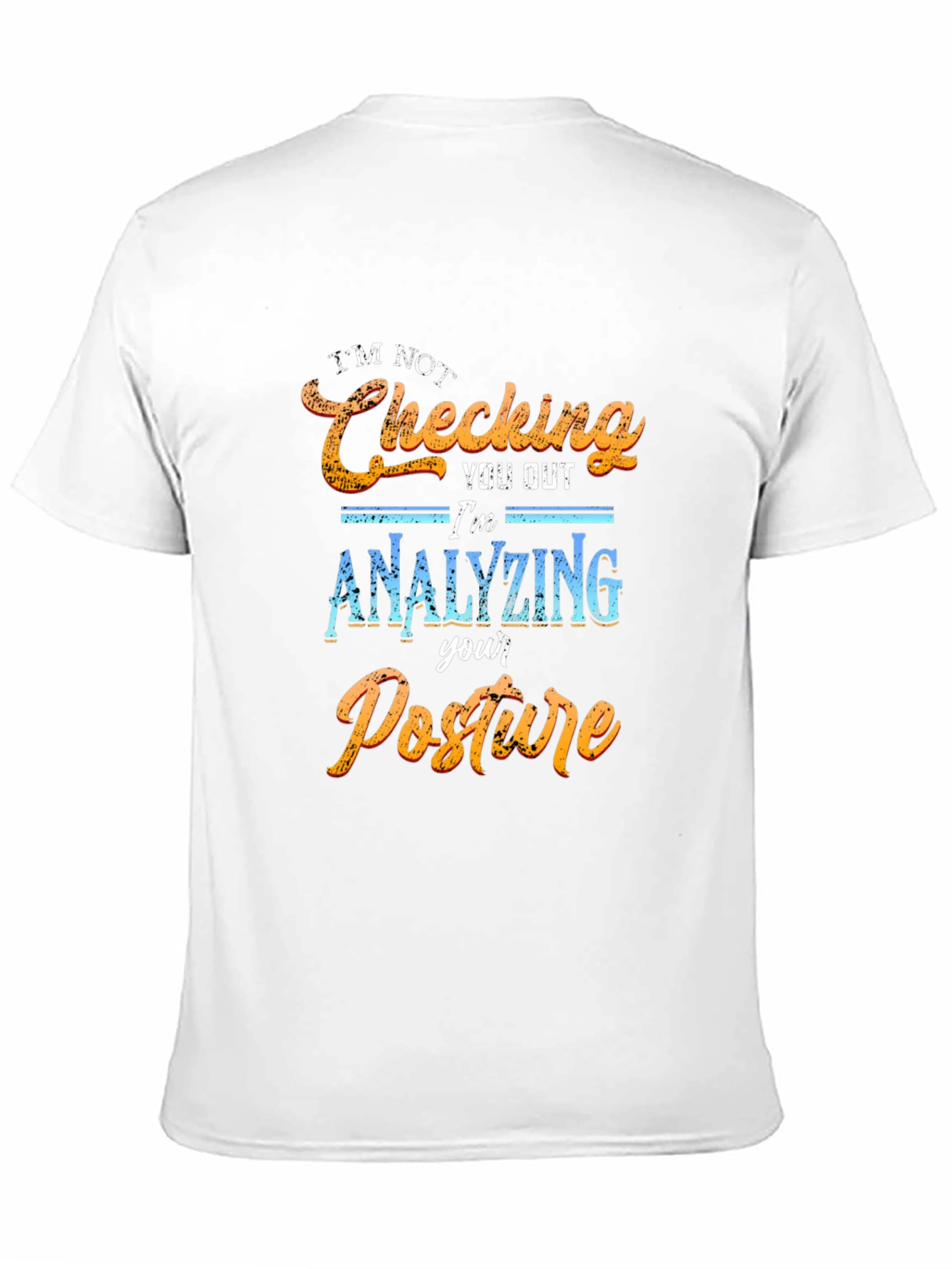 Black Posture Analyst T-Shirt - Funny Check Out Tee view 11