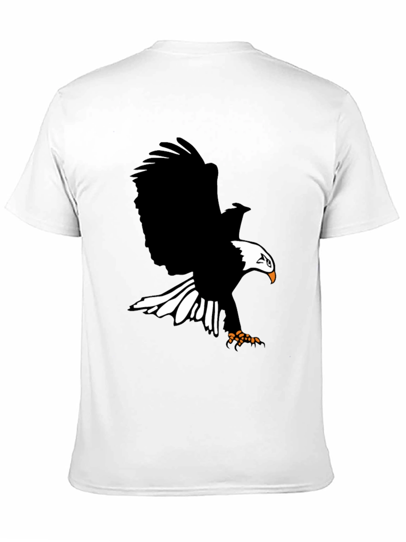 Black Eagle Graphic Print T-Shirt - Bold Black Tee view 11