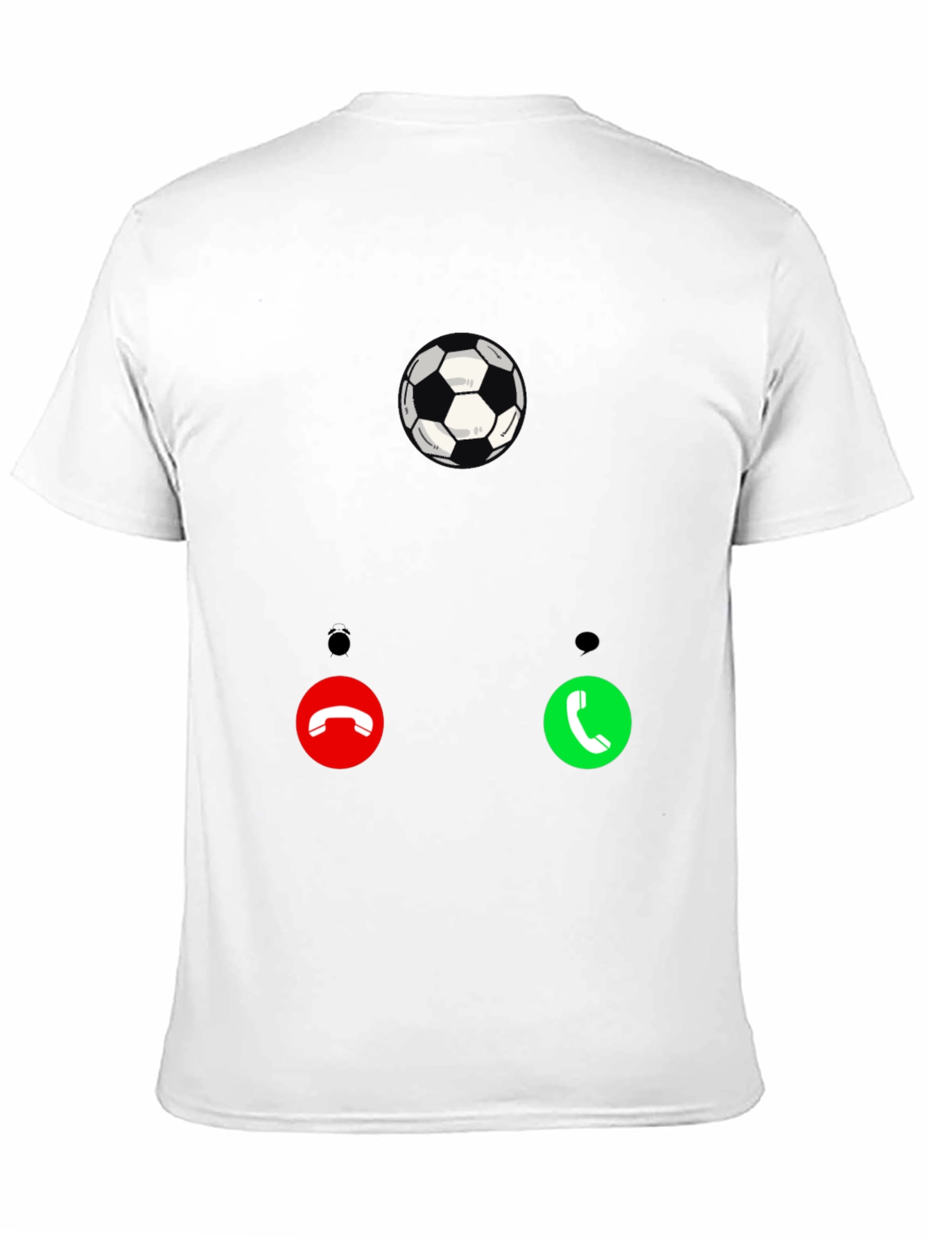 Black Soccer Call T-Shirt - Black Graphic Tee for Sport Fans view 11